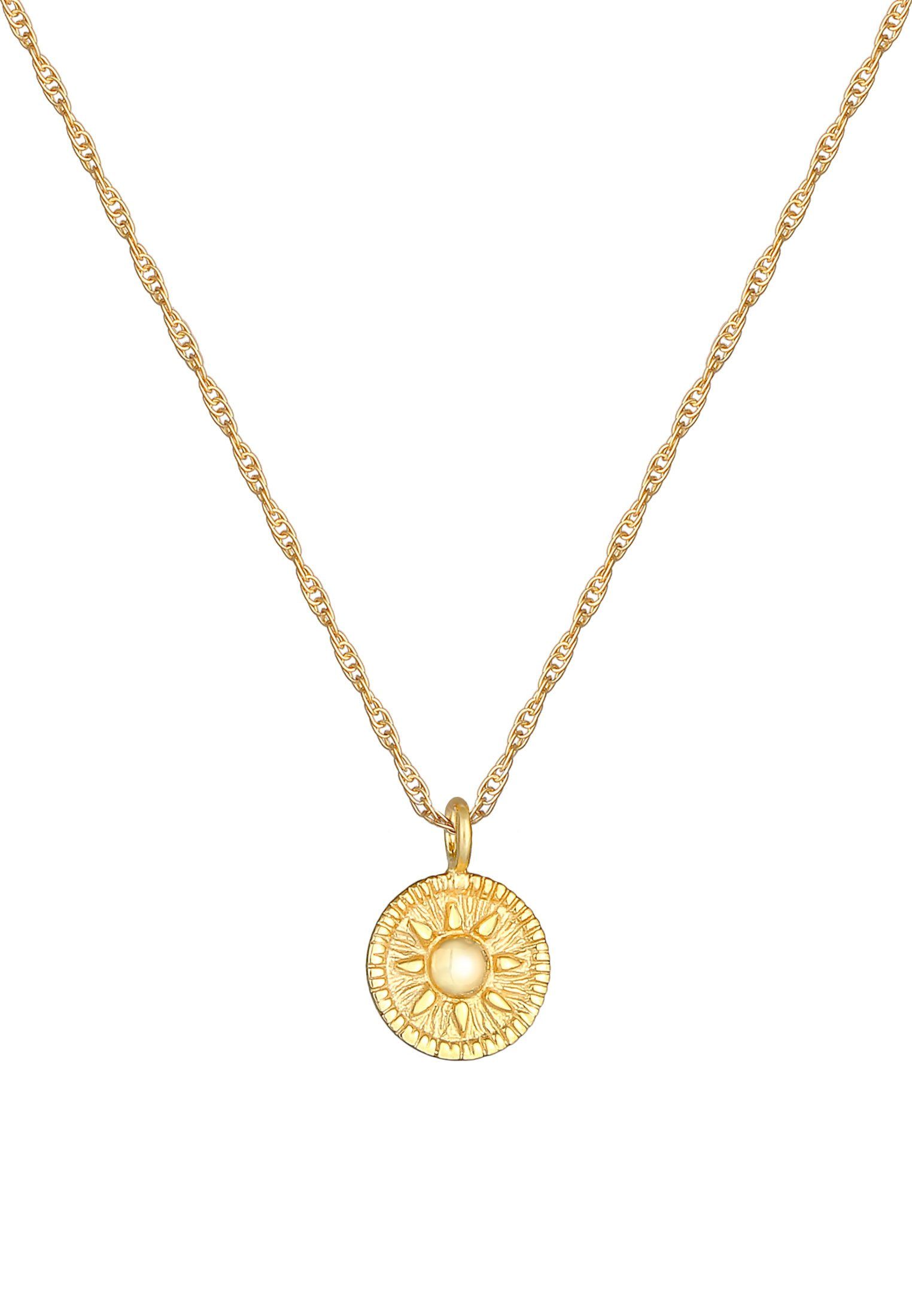 Elli Kette mit Anhänger Sonne Antik günstig online kaufen