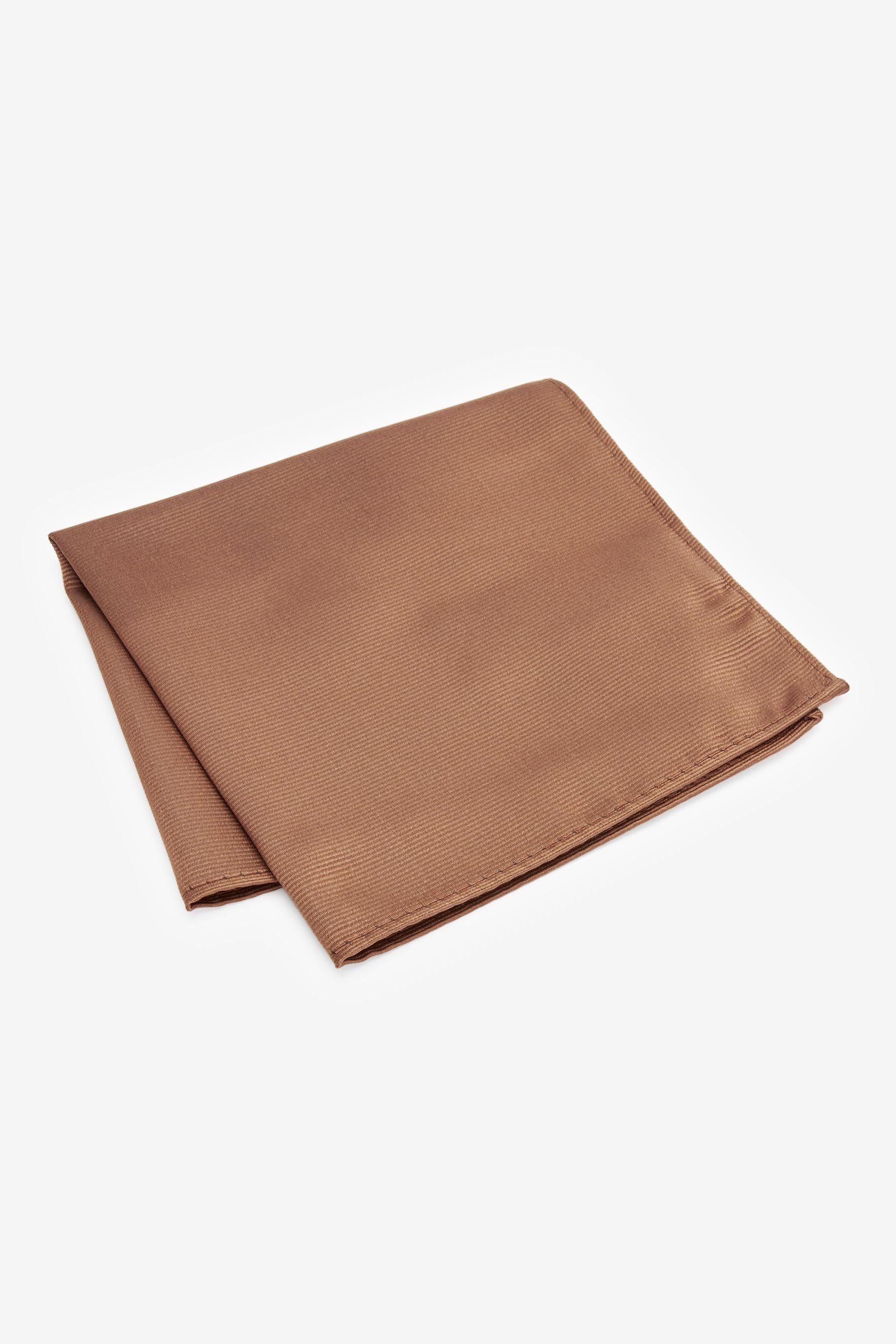 Einstecktuch Einstecktuch aus Polyester-Twill, recyceltem Brown (1-St) Next