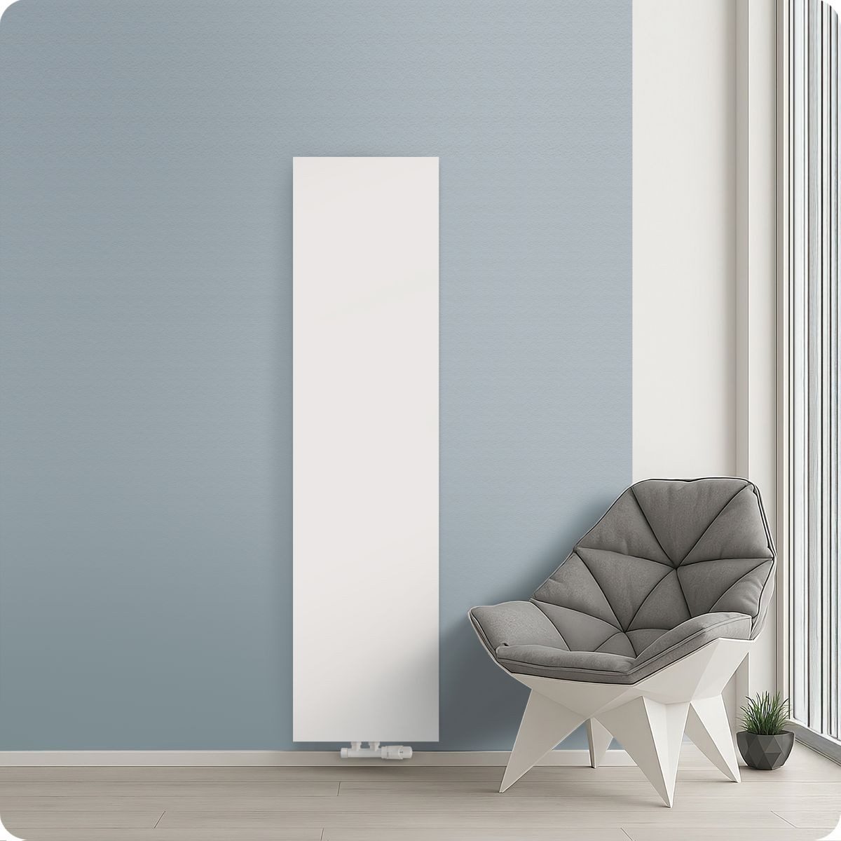 Belrad Heizkörper SVP221600400, Vertikal Heizkörper Design Plan Wand Mittelanschluss T22 1600x400