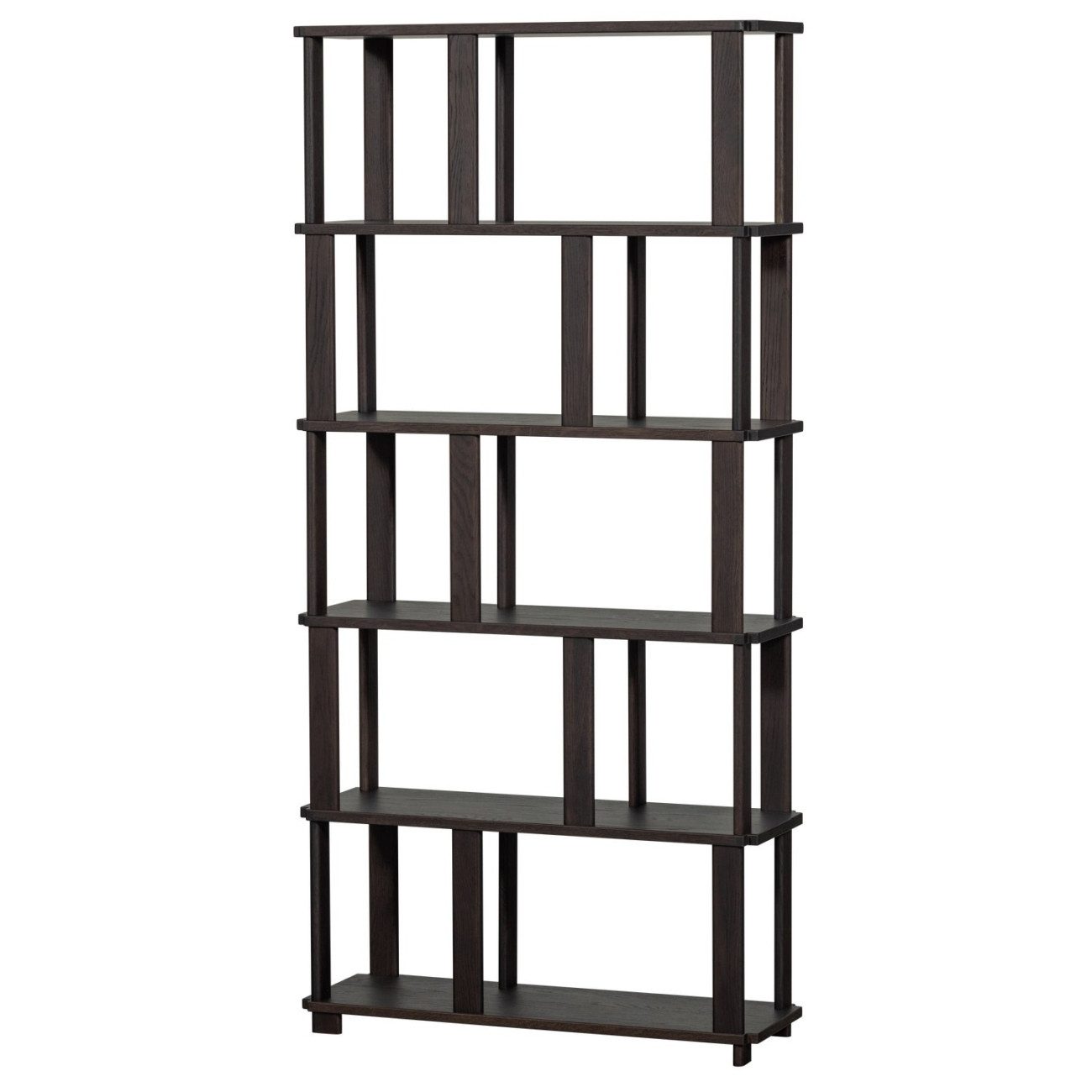 WOOOD Regal Riss aus Eichenholz 186x90 cm, Braun