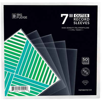 Big Fudge LP-Schutzhülle Schallplattenhüllen - 50 Stk. - transparent - Vinyl Aufbewahrung