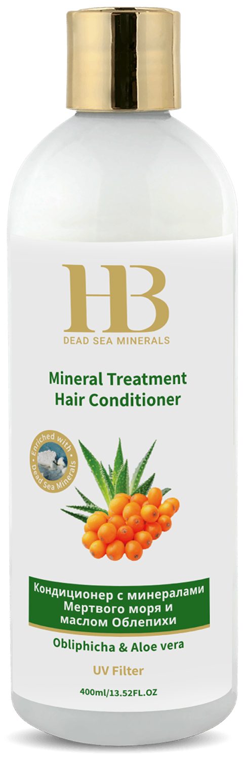 H.B. Dead Sea Minerals Haarspülung Health&Beauty Haarspülung mit Obliphicha & Aloe Vera, 400 ml, Sanddornextrakt, Mineralienkomplex, Jojobaöl, Aloe Vera, Vitamin E