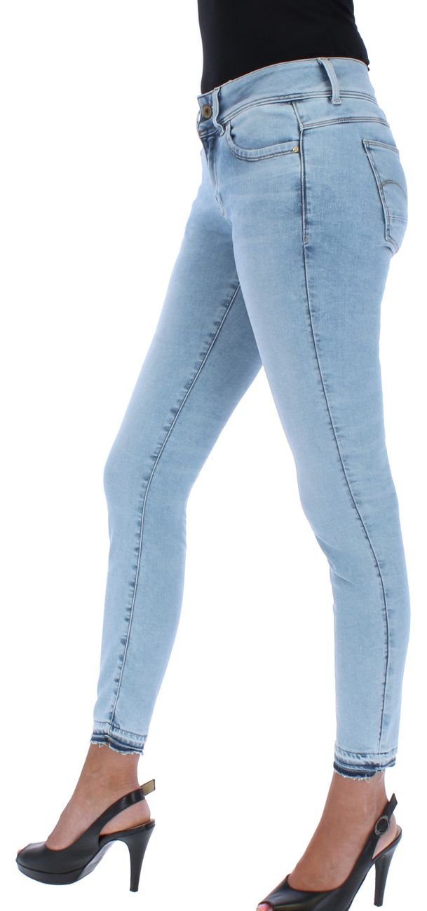 Blue Lynn Skinny Ankle Skinny-fit-Jeans RAW Wmn rp (0-tlg) Topaz Faded G-Star Sun Mid B494