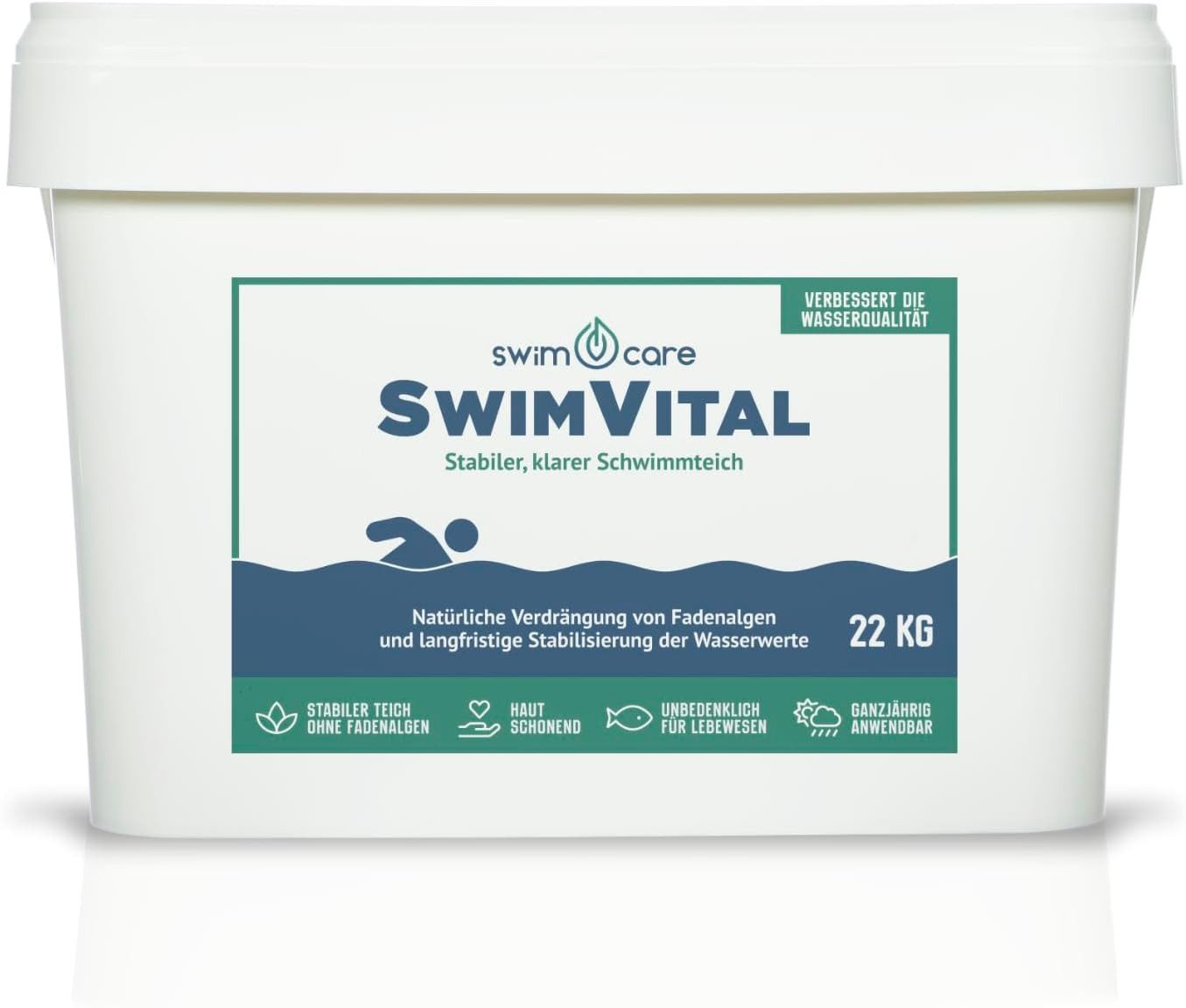 swimcare Teichpflege SwimVital - Stabiler, klarer Teich, Stabilisiert Wasserwerte