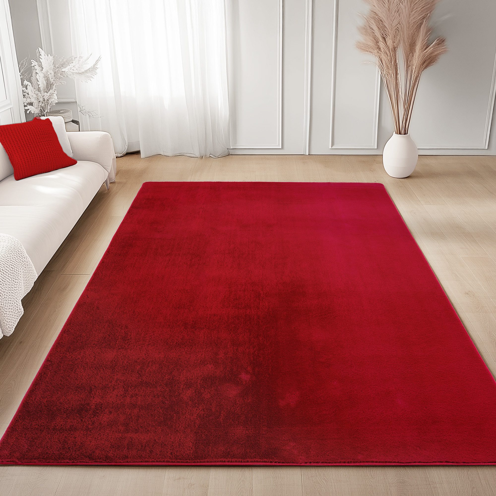 Carpettex Veloursteppich Unicolor - Einfarbig, Läufer, günstig online kaufen