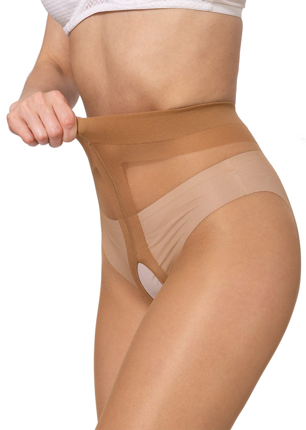 BANANALU Ouvert Strumpfhose Ouvert Strumpfhose mit offenem Schritt 20 DEN (6 St)