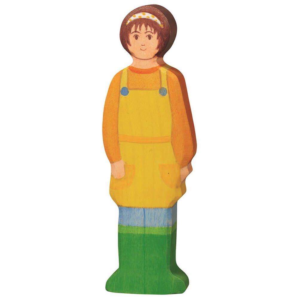 Holztiger Spielfigur HOLZTIGER Bäuerin aus Holz