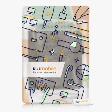kwmobile E-Reader-Hülle Schutzhülle für Tolino Vision 6, Handschlaufe - Cover Magnolien Design