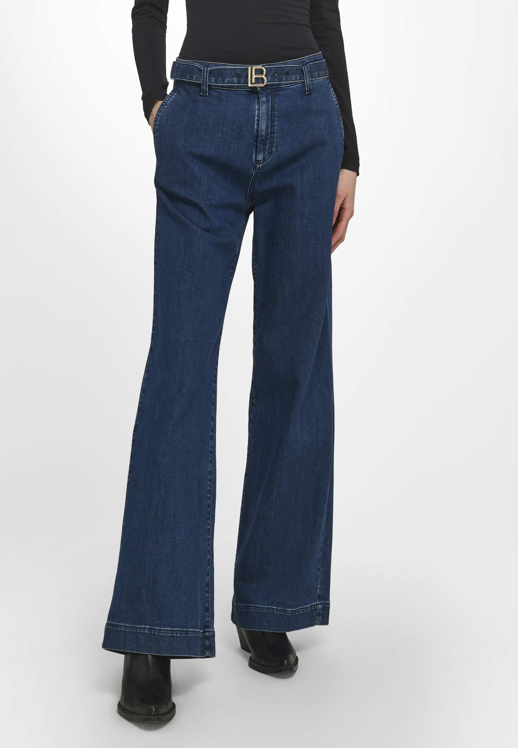 Laura Biagiotti Roma Bootcut-Jeans Cotton