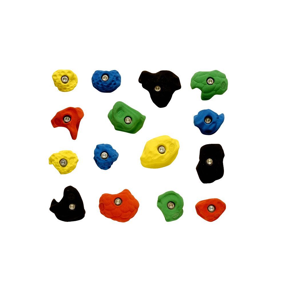 Klettergriff Klettergriff-Set Mittel, Geeignet für Kletter- und Boulderwände