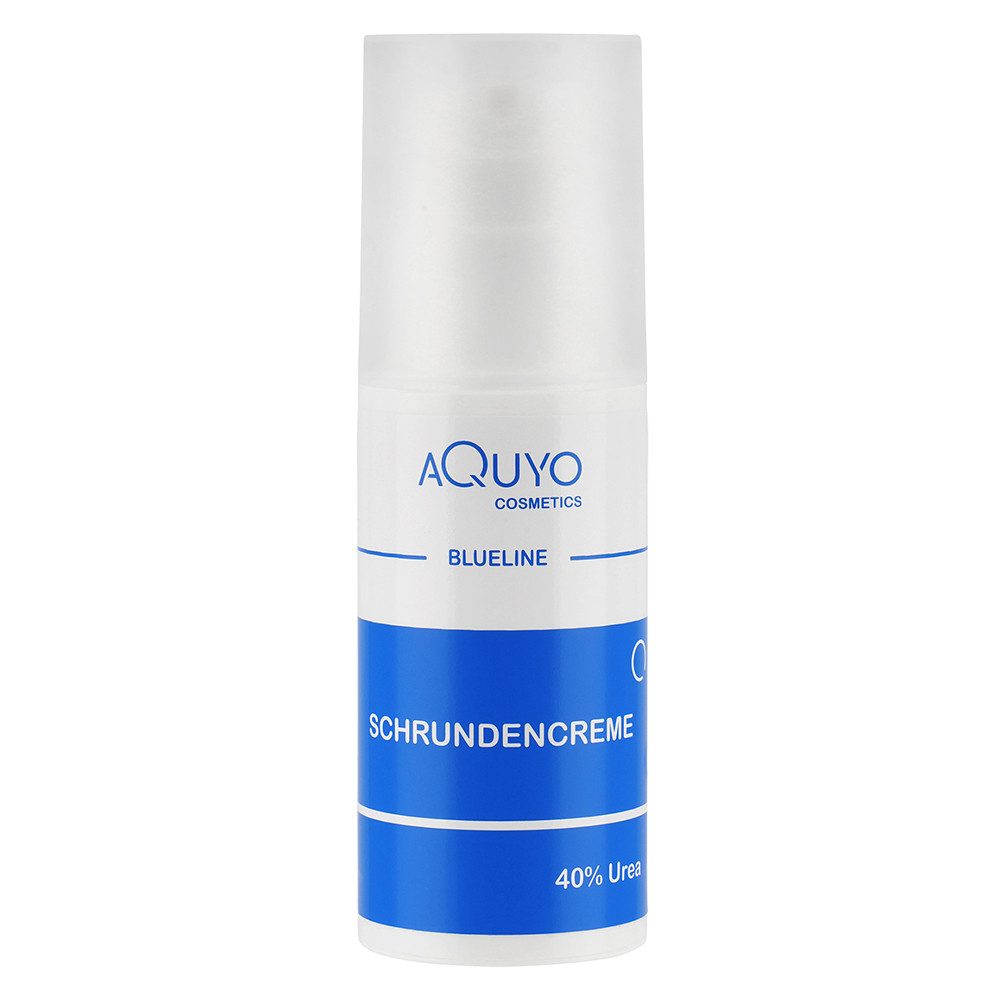 AQUYO Cosmetics Fußcreme Blueline Schrundencreme 40% Urea, Fußcreme rissige Fersen und Füße