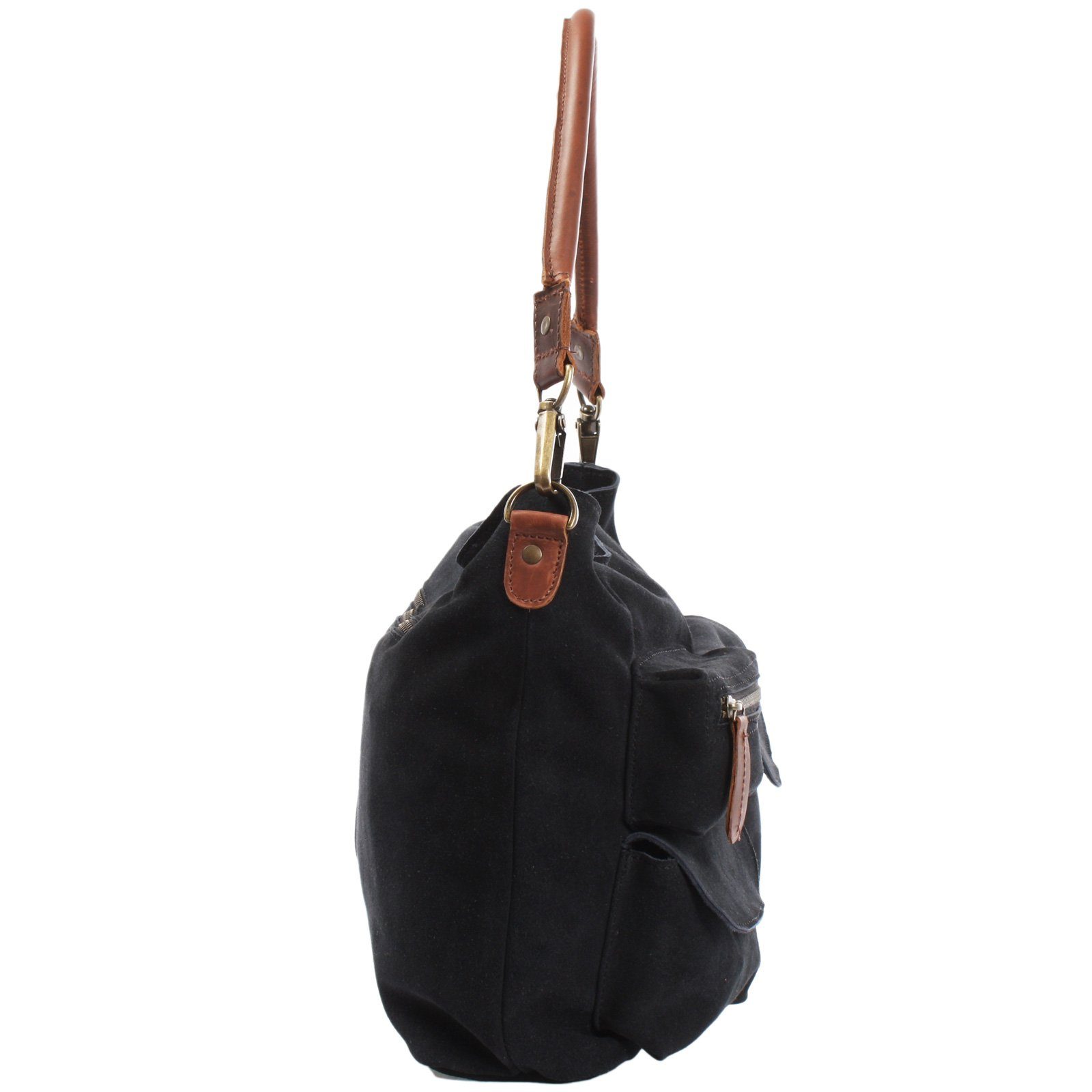 LECONI Schultertasche Handtsche Umhängetasche Ledertasche Veloursleder günstig online kaufen