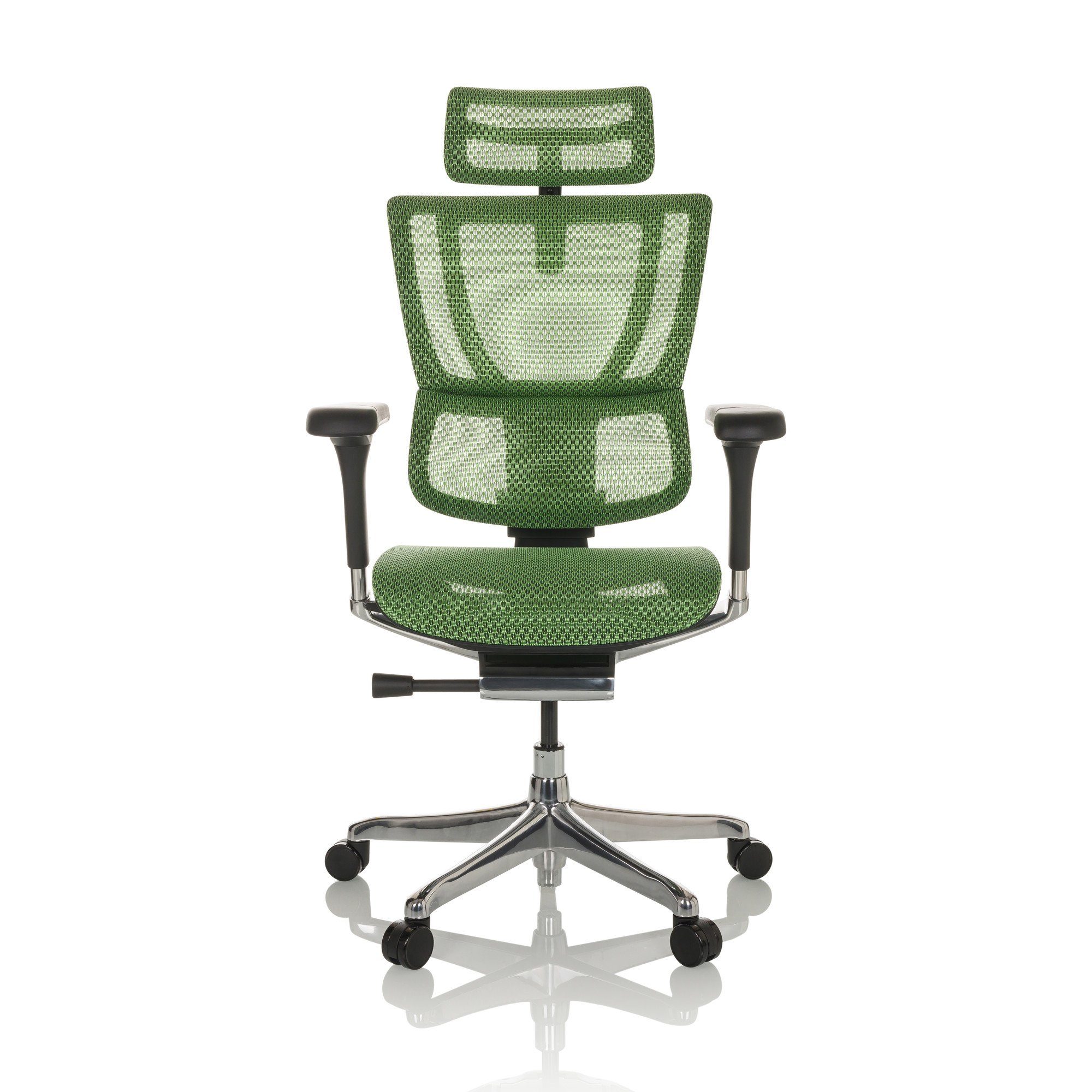 Netzstoff ERGOHUMAN St), (1 ergonomisch OFFICE SLIM Chefsessel Drehstuhl Grün I Bürostuhl hjh Luxus