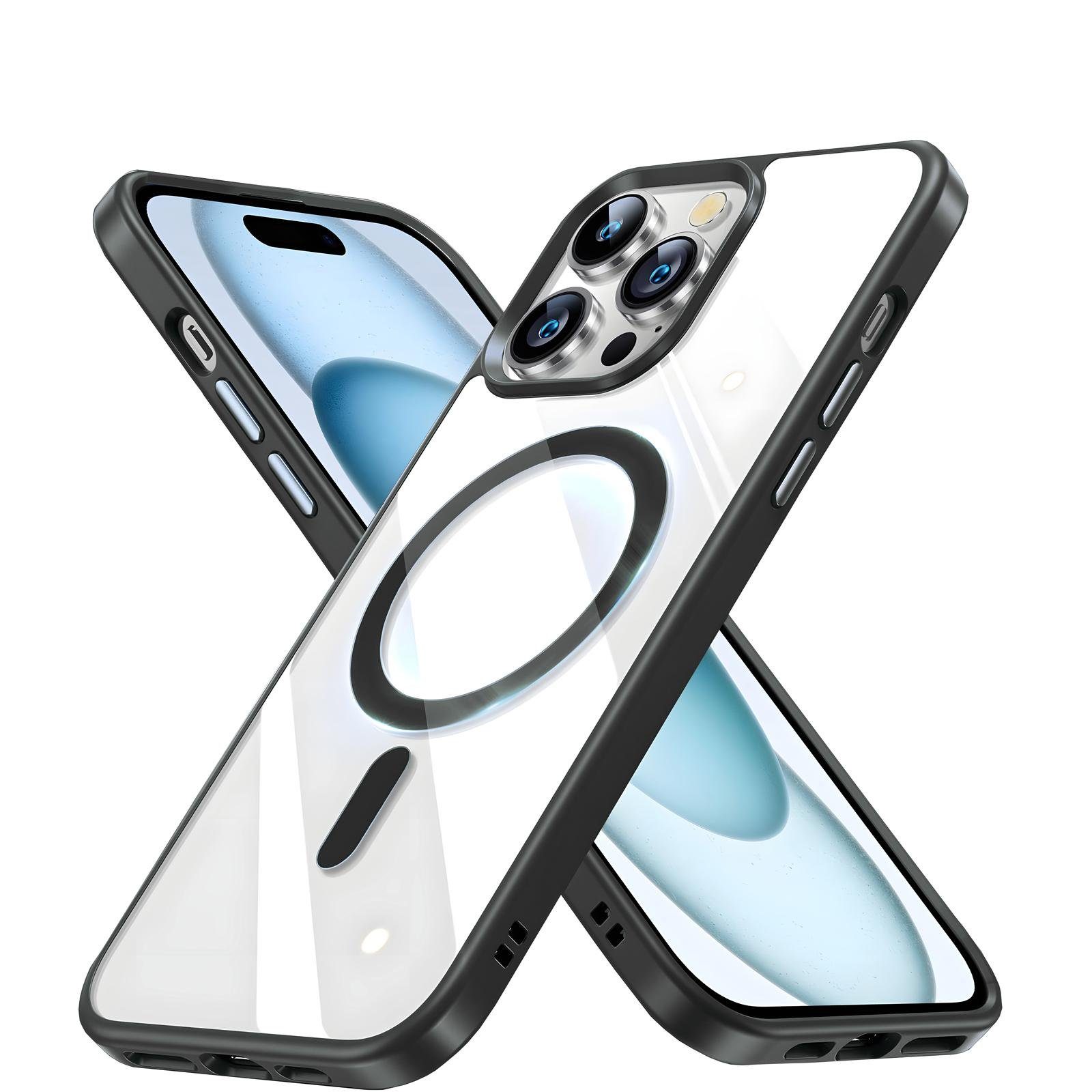 Numerva Handyhülle Handy Hülle für Apple iPhone 12 Pro Max, Magsafe Handy Schutzhülle Bumper Rückcover Case