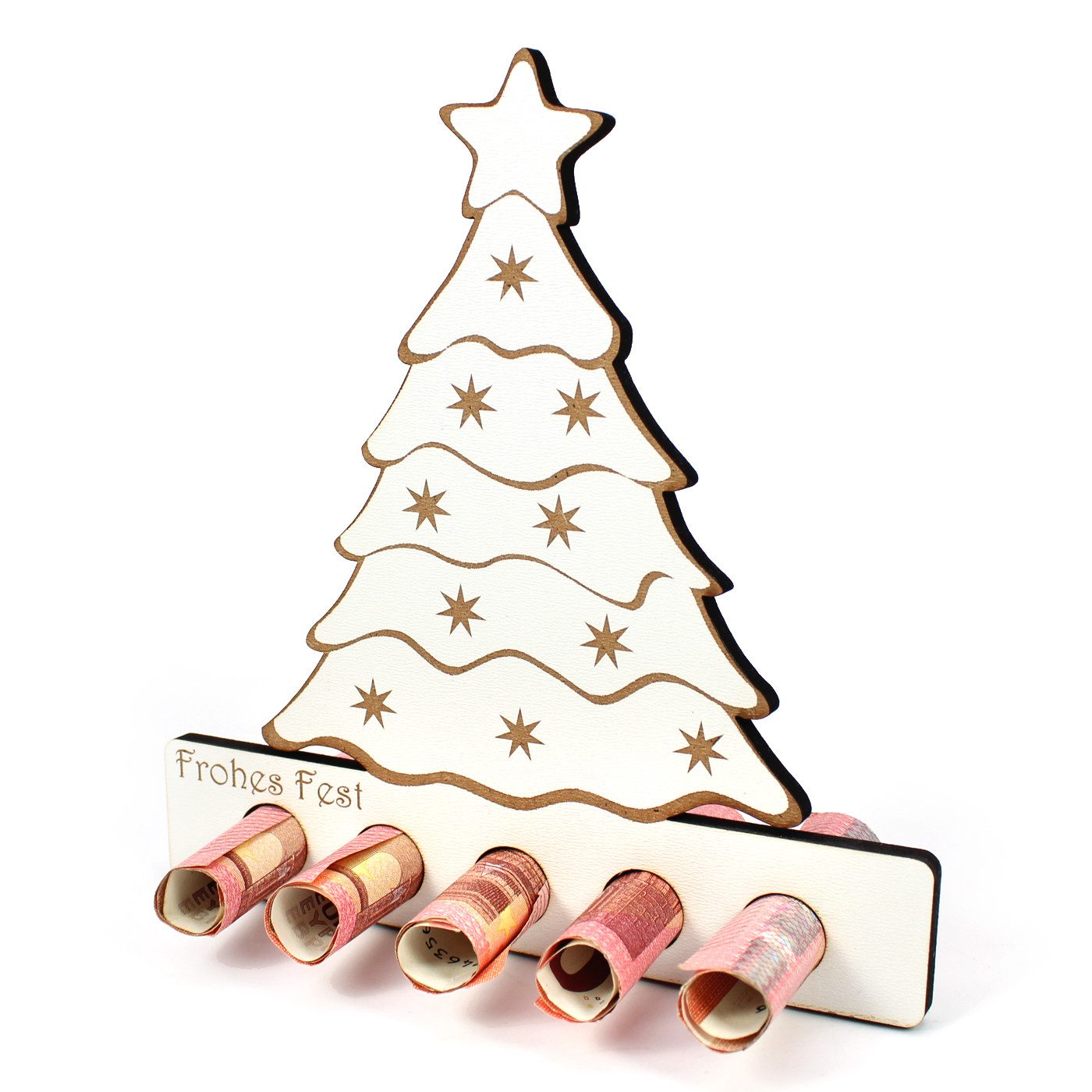 Dekolando Geschenkkarte Geschenk Weihnachten Tannenbaum Geldgeschenk