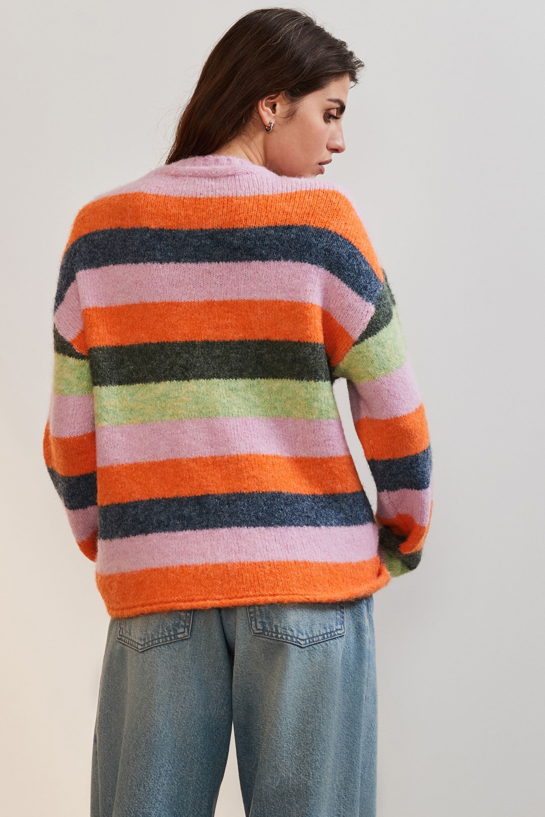 Next Rundhalspullover Weicher Strickpullover Rundhalsausschnitt Wolle günstig online kaufen