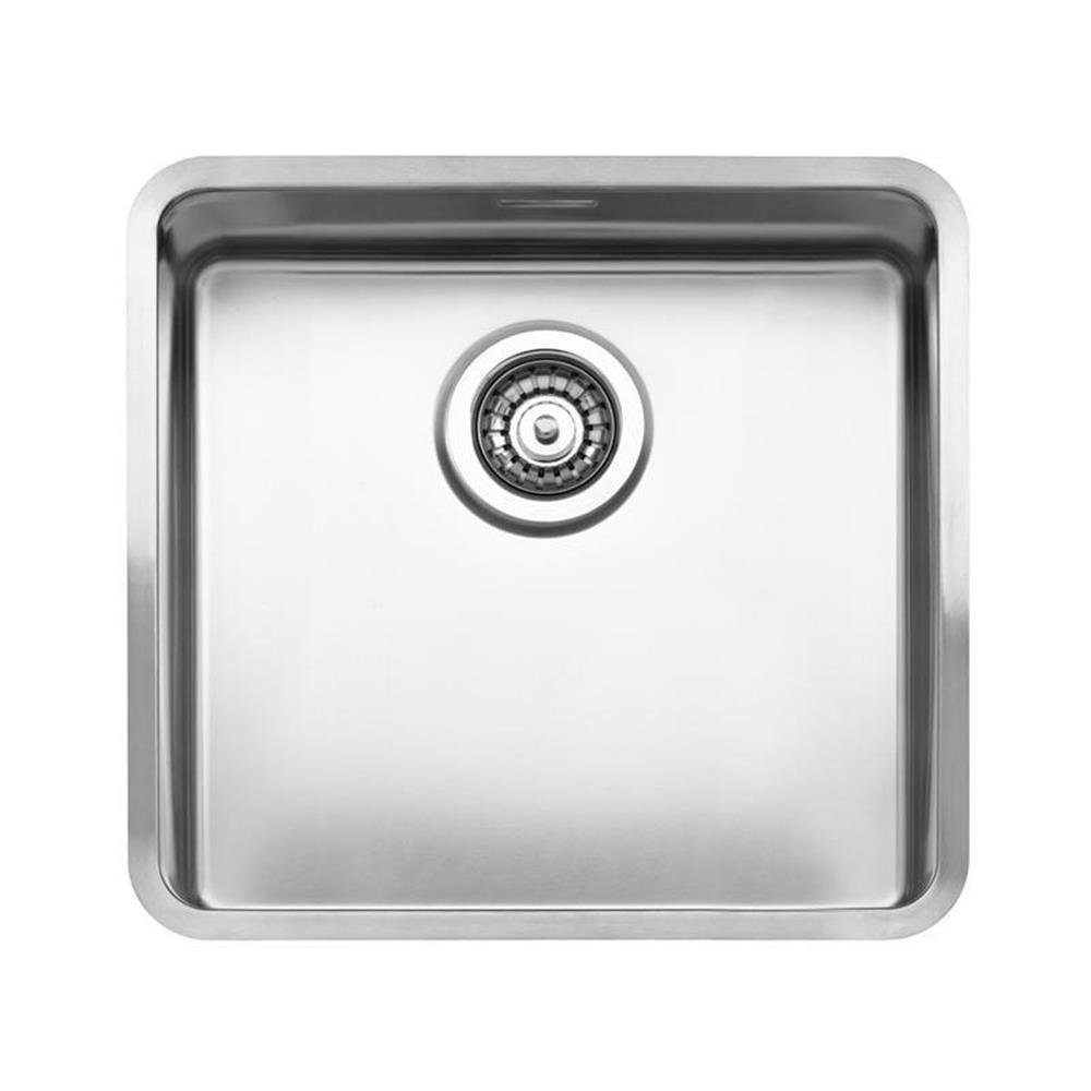 REGINOX Edelstahlspüle Kansas 40x40 Edelstahl mit Handbetätigung, 44/44 cm