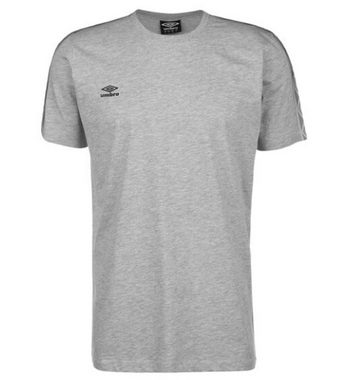 Umbro Rundhalsshirt umbro Pro Taped Tee Herren Freizeit-Shirt Baumwoll T-Shirt UMPF03-263 Rundhals-Shirt Grau