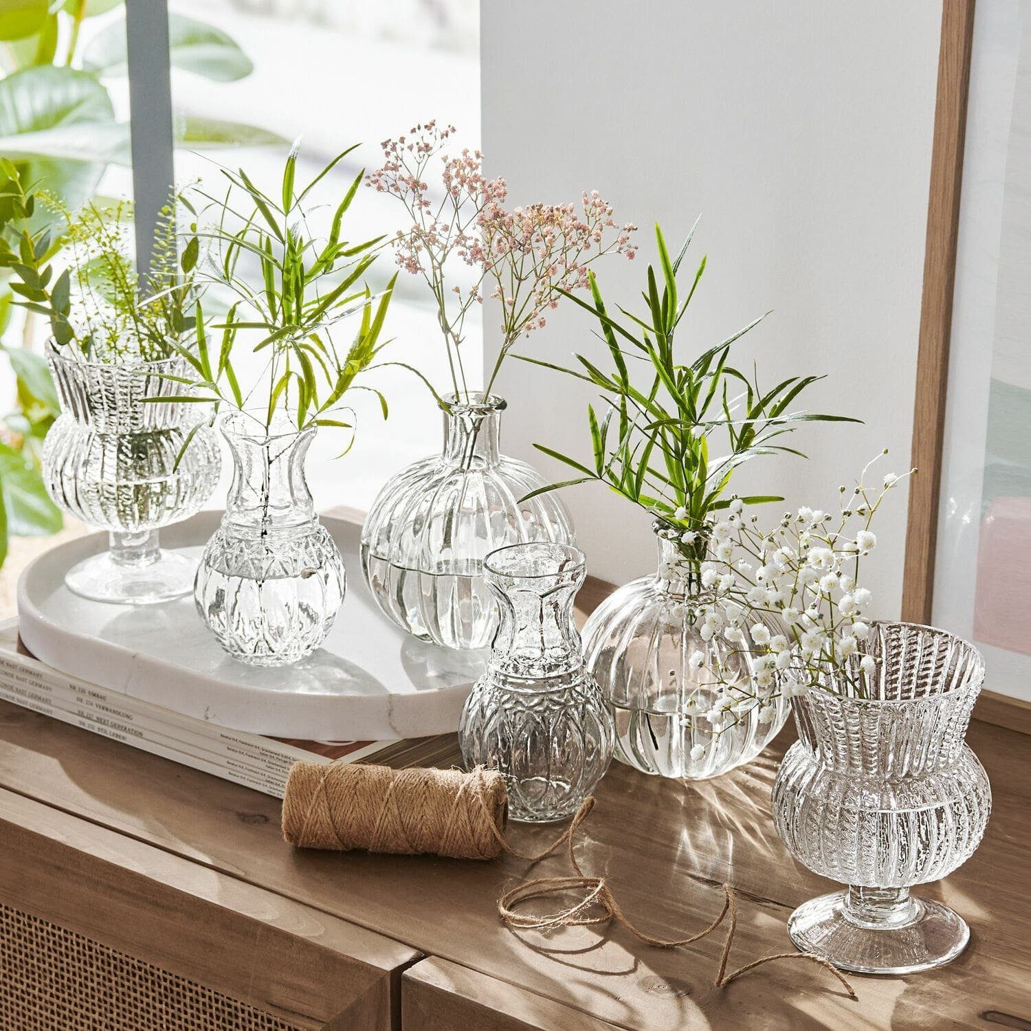 Mirabeau Übertopf Vase 6er Set Amber günstig online kaufen