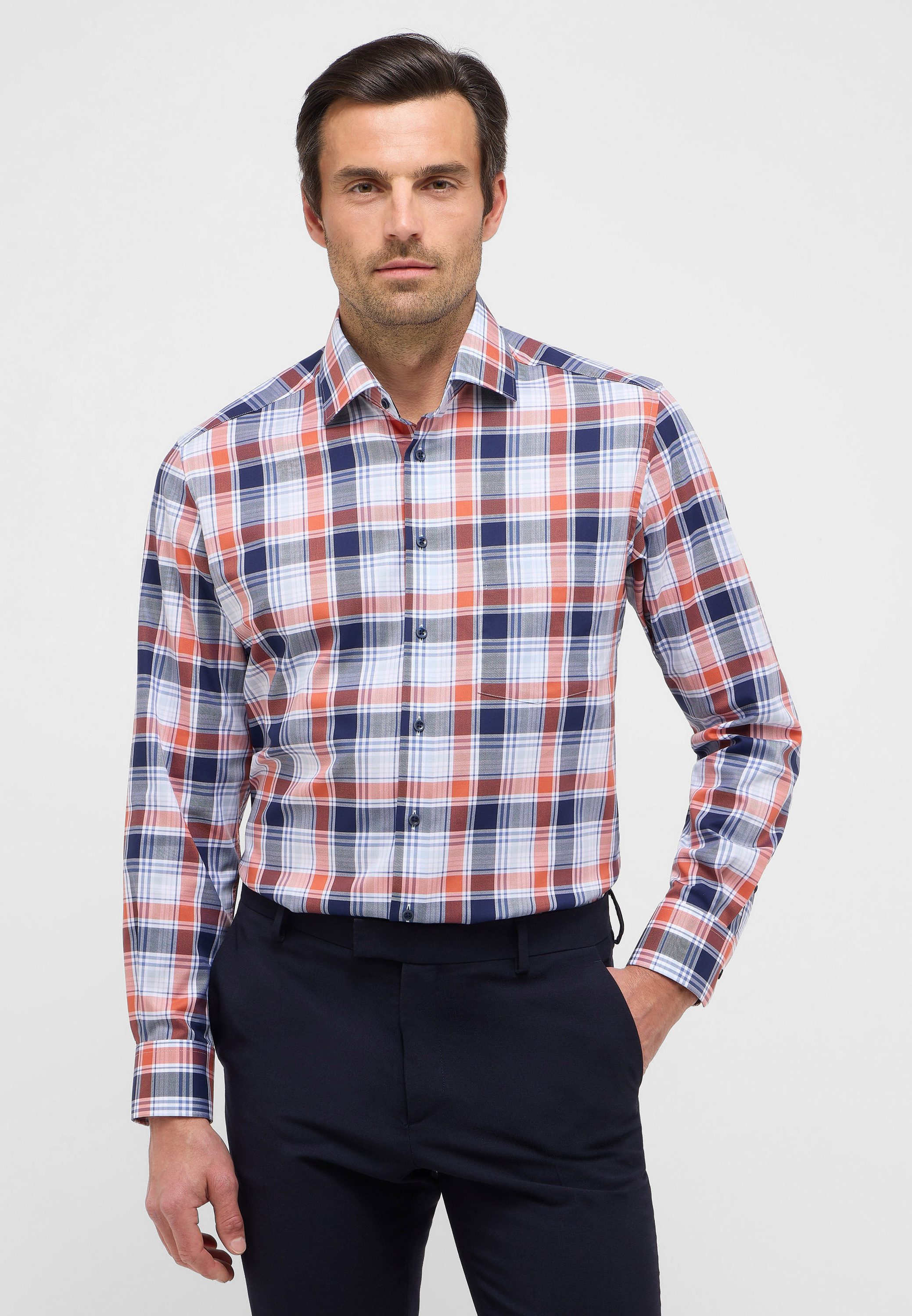 Eterna Langarmhemd "MODERN FIT", NON IRON (bügelfrei) günstig online kaufen