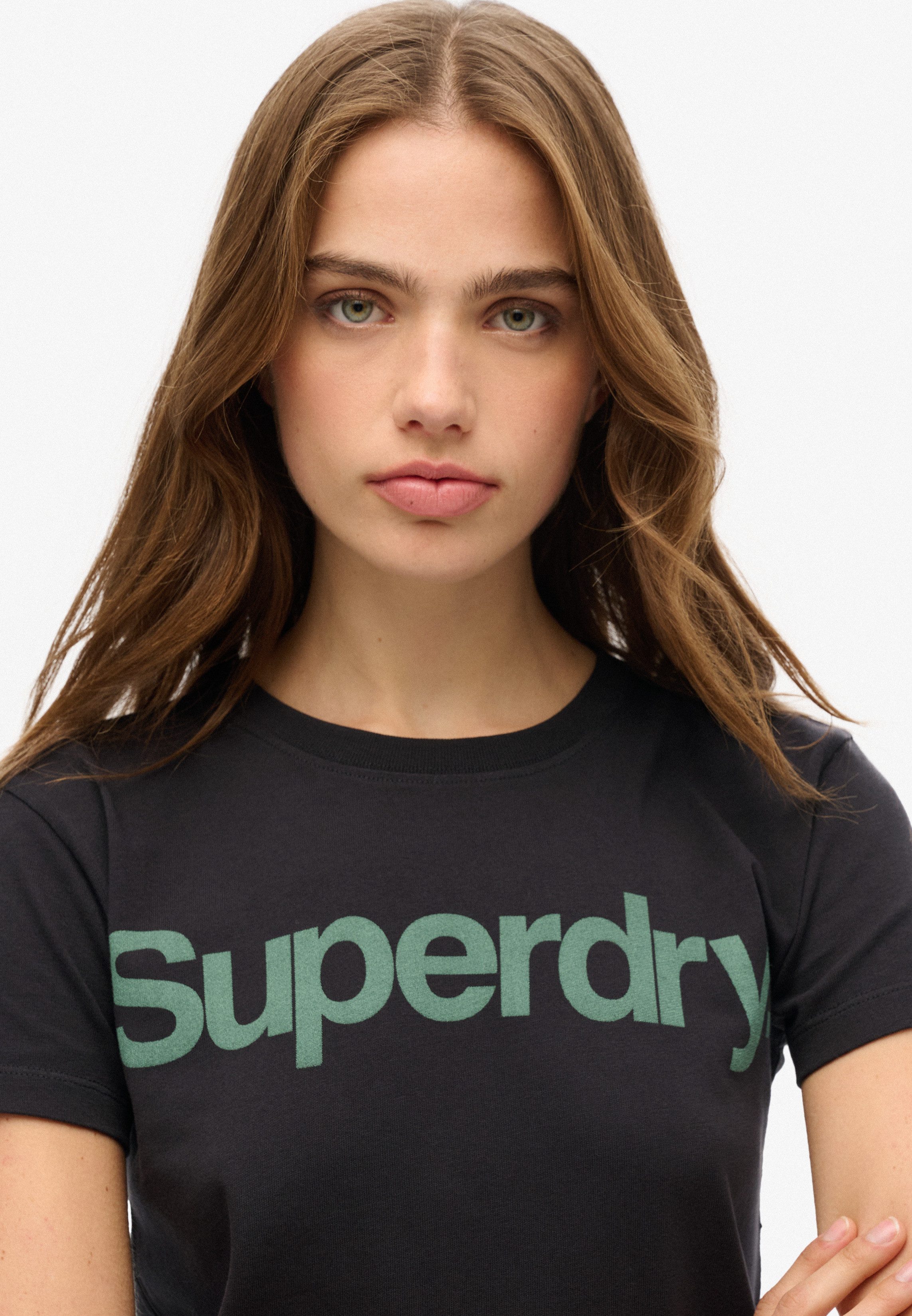Superdry Kurzarmshirt CORE LOGO CITY FITTED TEE günstig online kaufen