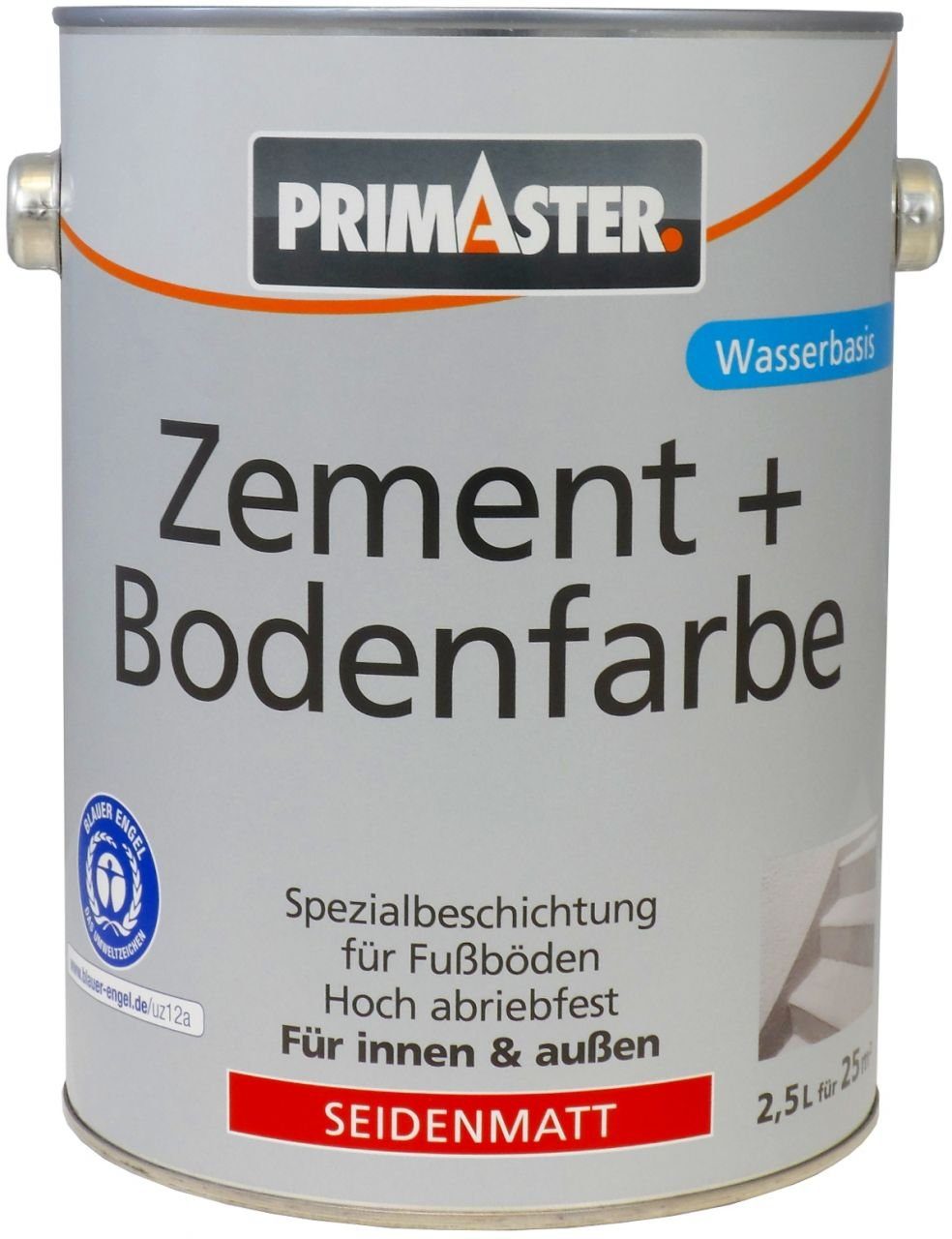 Primaster Zementfarbe Primaster Zementfarbe und weiß 2,5 Bodenfarbe L