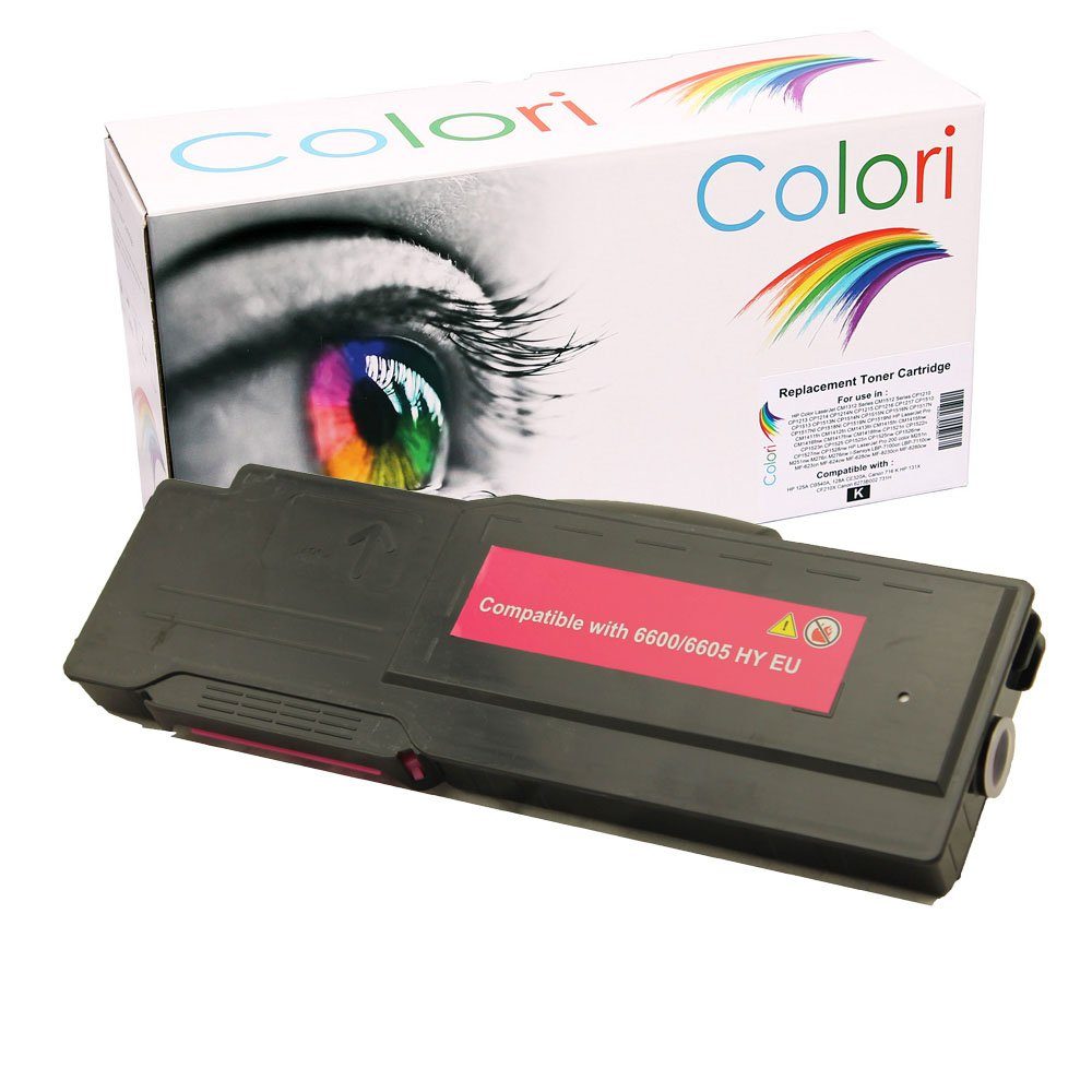Colori Tonerkartusche, Kompatibler Toner für Xerox Phaser 6600 Magenta für Xerox Phaser 6600dn 6600dnm 6600n Xerox 6600 Series WC 6605dn 6605dnm 6605n WorkCentre von Colori