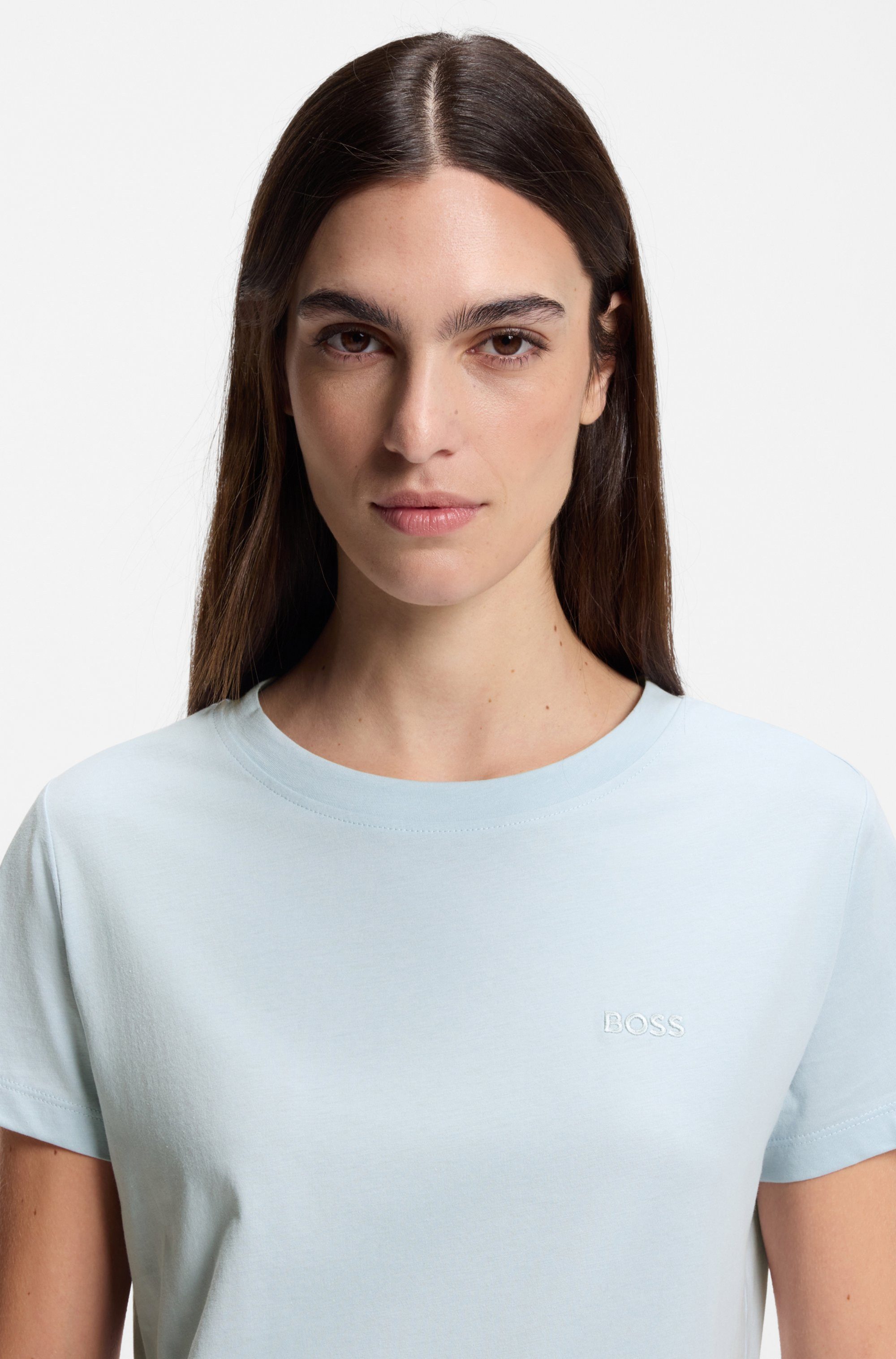 BOSS ORANGE T-Shirt Esogo Premium Damenmode mit Logo günstig online kaufen