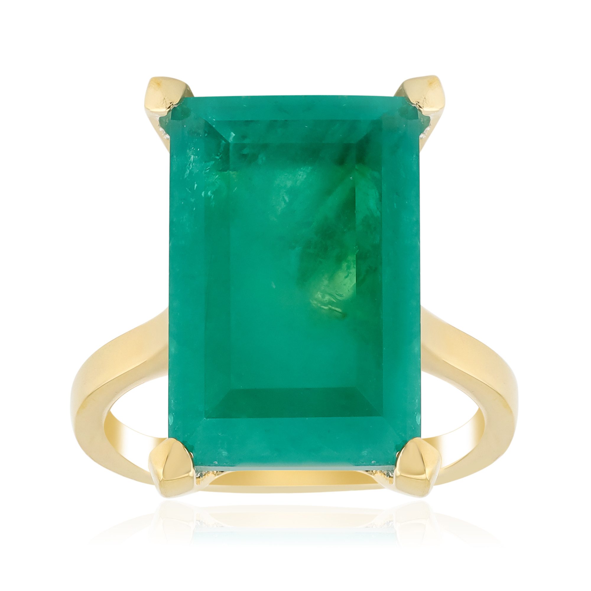 Cavill Solitärring Cavill Ring 6,3 ct grüner Quarz, vergoldet, Sterlingsilb günstig online kaufen