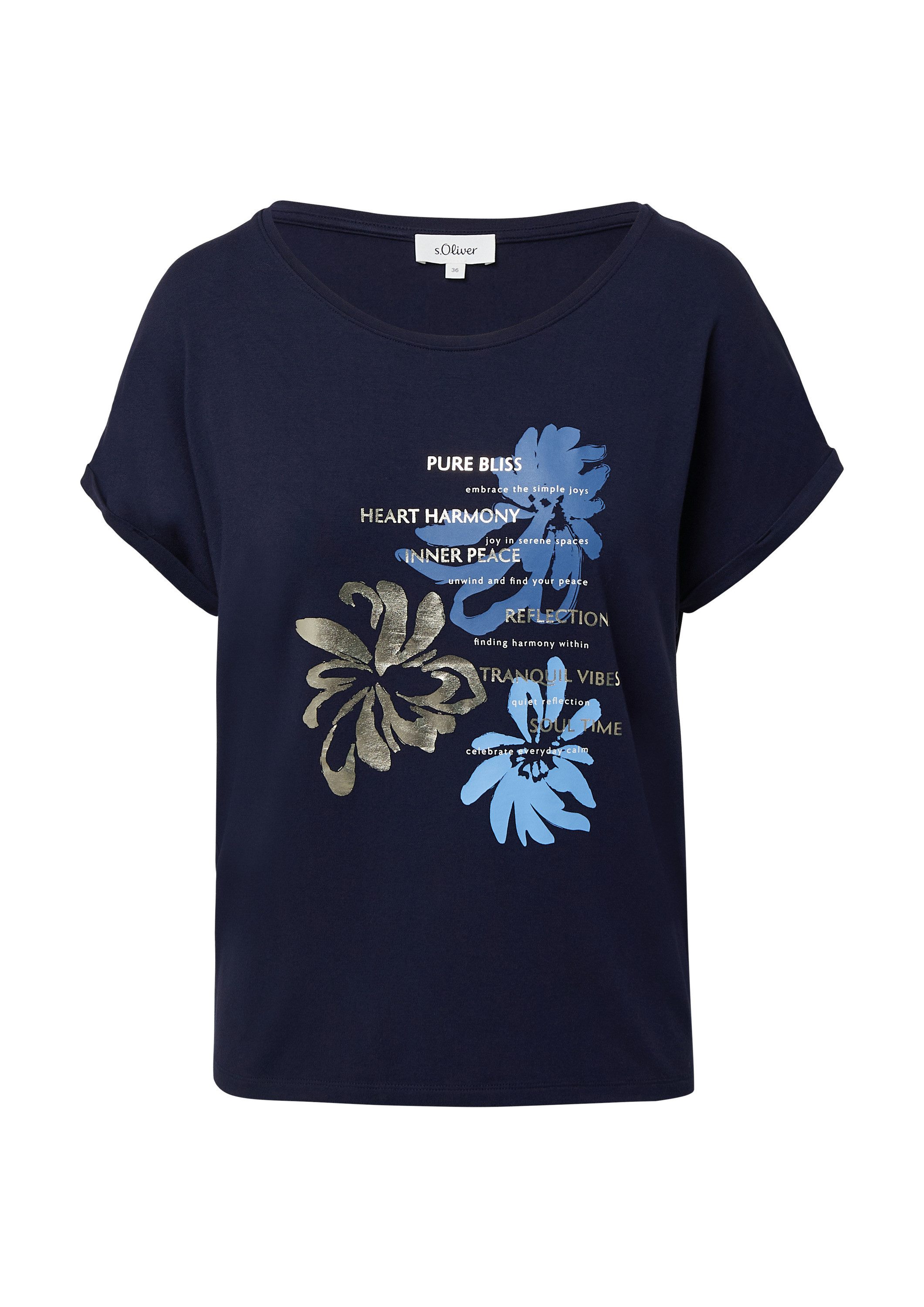 s.Oliver Muscleshirt T-Shirt T-Shirt aus Viskosemix günstig online kaufen