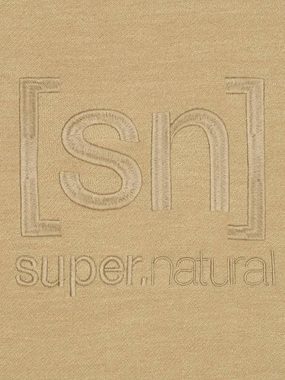 SUPER.NATURAL Hoodie Merino Hoodie M SIGNATURE HOODIE mit coolem Logoprint, atmungsaktiver Merino-Materialmix