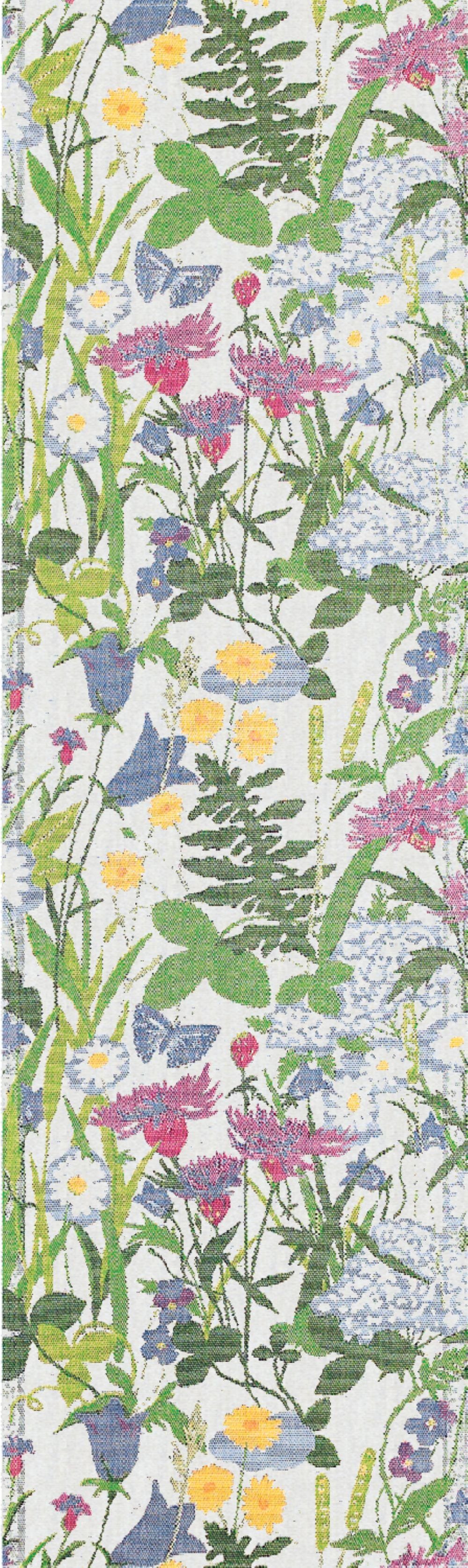 EKELUND MASTER WEAVERS 1692 Tischläufer Tischläufer Sommartid 35x80 cm, Pixel gewebt (6-farbig)