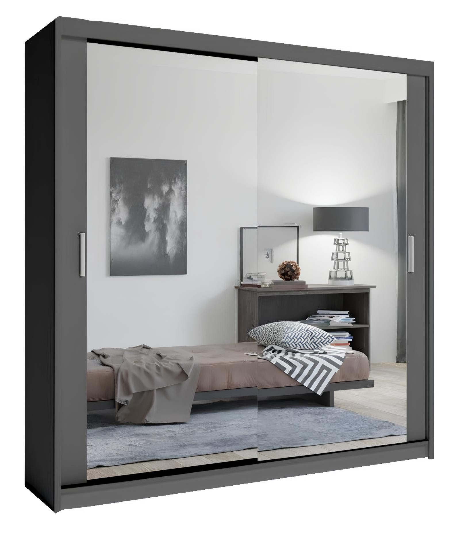 Xlmoebel Kleiderschrank Neu LED-Schrankbeleuchtung Moderner Kleiderschrank Schiebeschran (1-St., Kleiderschrank) Hergestellt in Europa