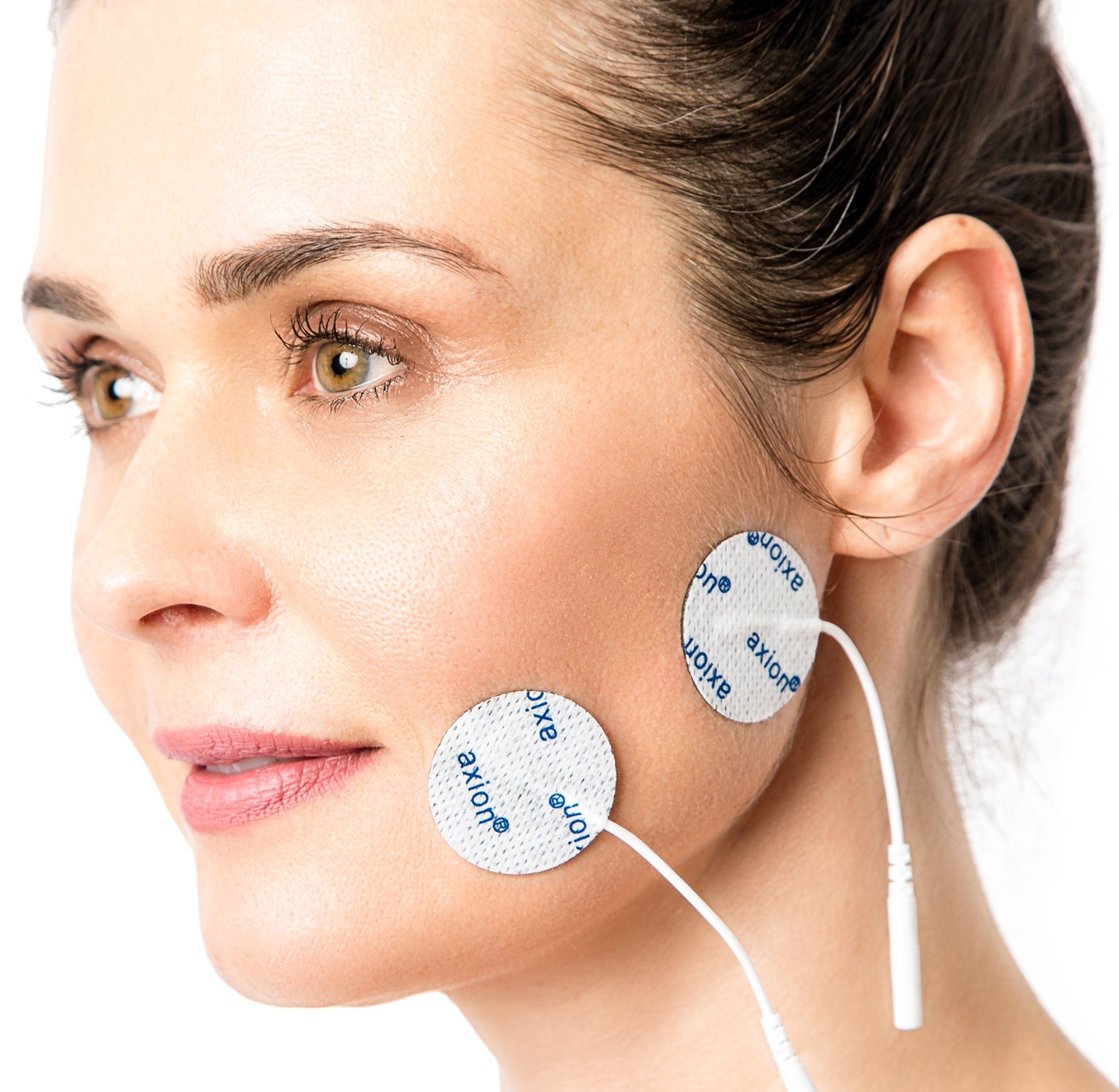 Axion Elektrodenpads passend zu Prorelax, Promed, axion - Ø 3.2cm für Gesicht und Hände, 16 St.,selbstklebende TENS EMS Elektroden für TENS EMS Geräte