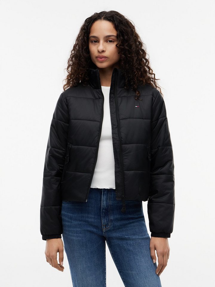Tommy Jeans Steppjacke TJW REG PADDED JACKET Steppware, Reißverschlusstaschen, Stehkragen