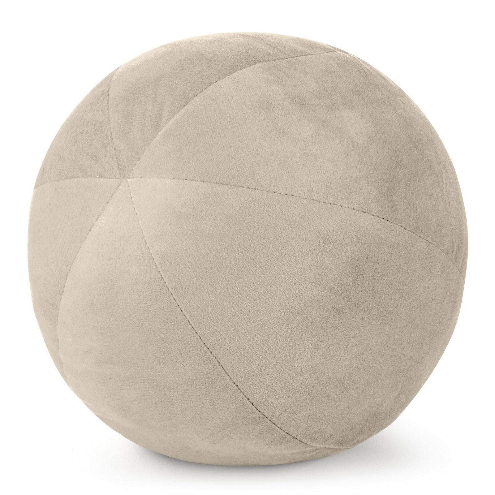 Eurofirany Dekokissen Kugelkissen Kugelformiges Kissen Ball Samt Velvet, besonders weich, dekorativ und designvoll 24 cm