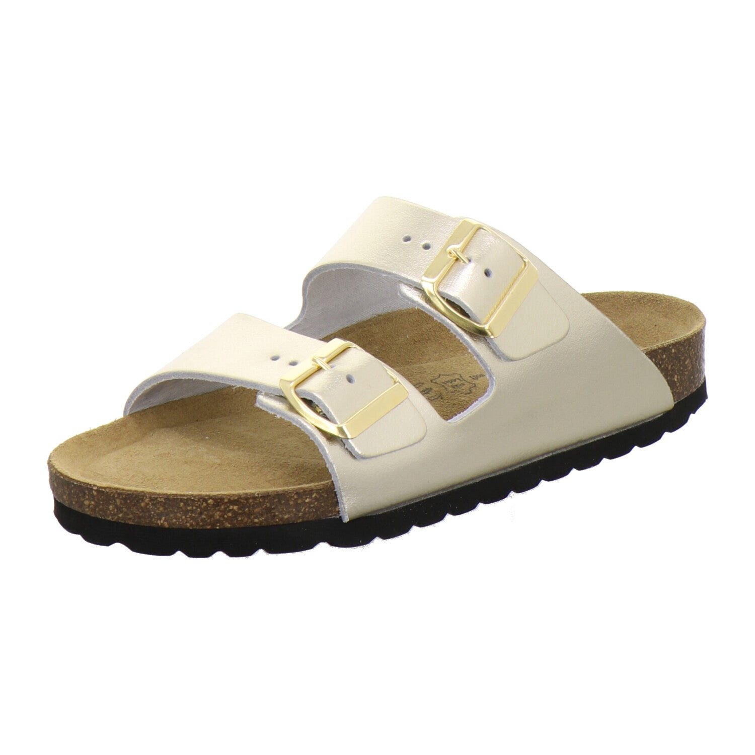 AFS-Schuhe Damen Zweischnaller Pantolette aus Leder mit Fußbett, Made in Germany