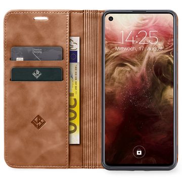 Tec-Expert Handyhülle Tasche Hülle für Xiaomi Mi 11 Lite 4G/5G, Cover Klapphülle Case mit Kartenfach Fliphülle aufstellbar