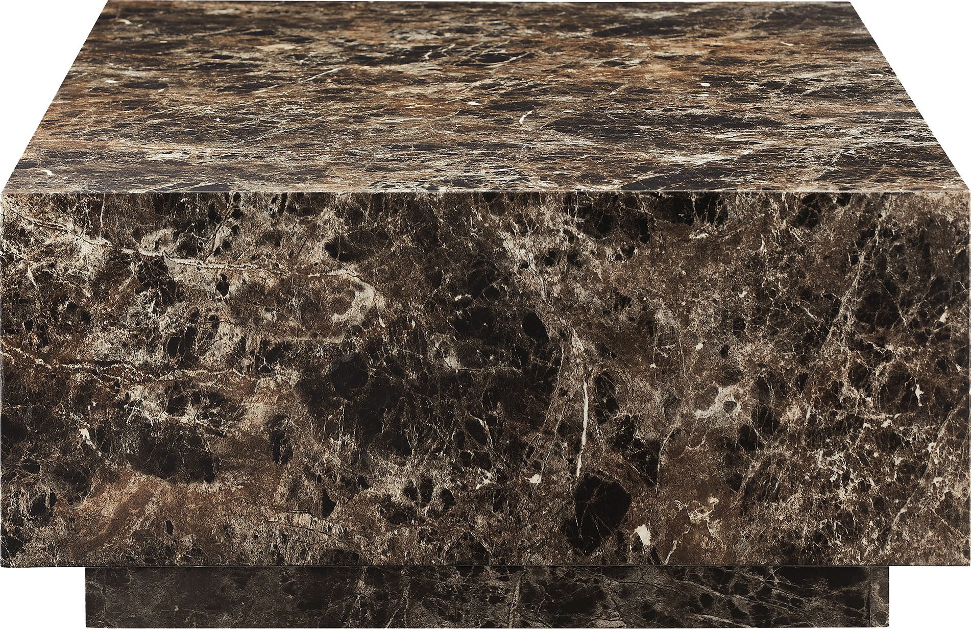 SalesFever Couchtisch Almeria Beistelltisch: Stilvoller Tisch 120/75 cm, rechteckig 120x75 cm, in Marmoroptik foliert