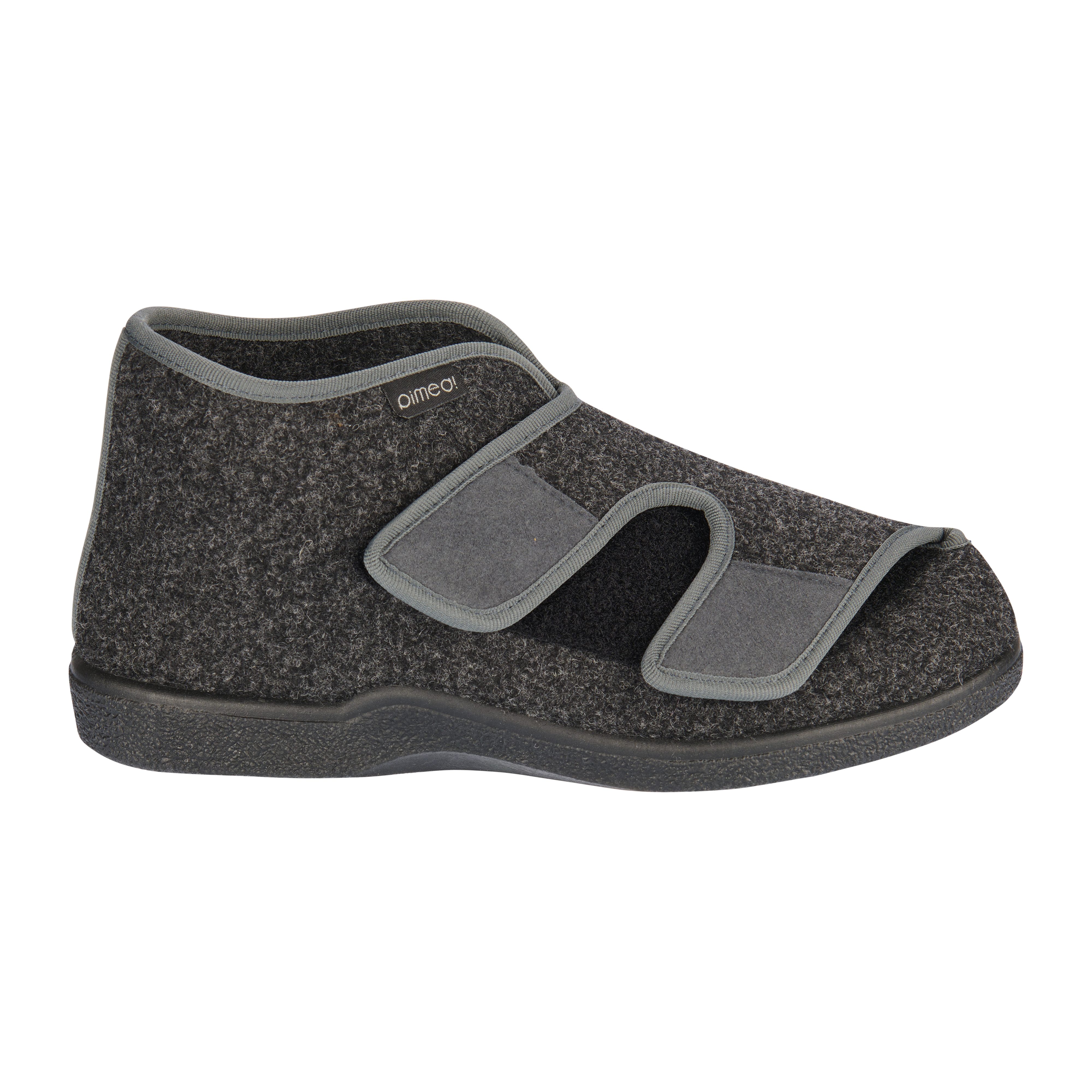 Pimed! Verbandschuh "Duo" 37256 aus Wollfilz Hausschuh starker Klettverschluss für variable Weitenregulierung