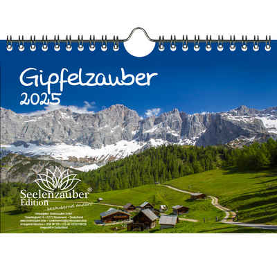 Seelenzauber Wandkalender Gipfelzauber DIN A5 Kalender für 2025 Berge und Gipfel