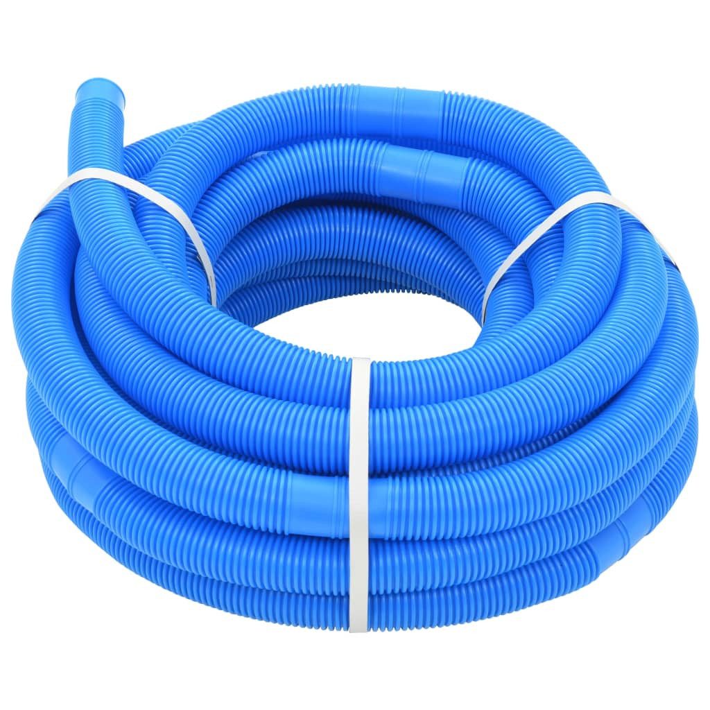 Poolbodensauger 154 m Poolschlauch Blau 32 mm 15,4 m vidaXL