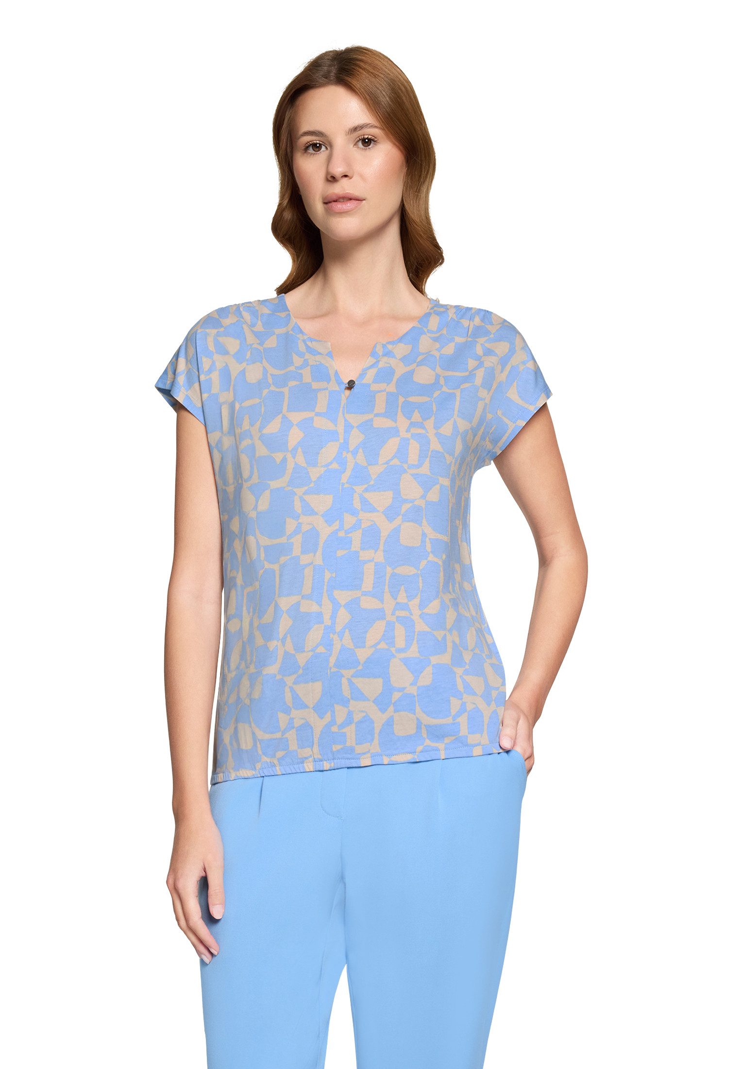 Betty&Co Kurzarmshirt Damen mit Gummizug (1-tlg) günstig online kaufen