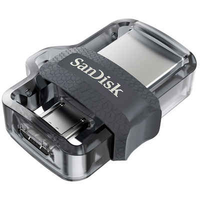Sandisk Ultra Dual USB Drive m3.0 128 GB - Speicherstick - grau USB-Flash-Laufwerk