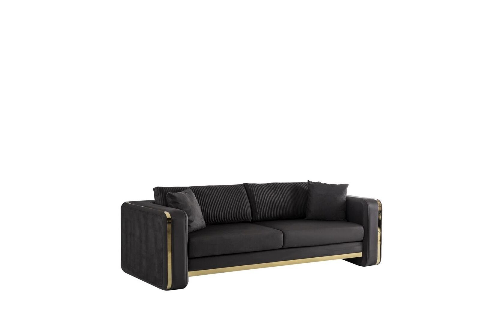 JVmoebel Sofa Couch Textil, in Europe Sofa Couchen Metall Luxus Möbel Made Sofas Dreisitzer