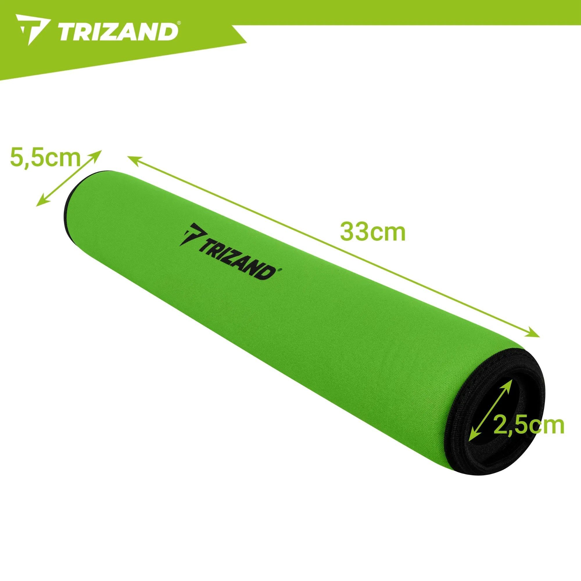Trizand Paddelschwimmer Paddelboje Auftriebskoerper SUP-Paddel, (Spar-Set, 1-St., 33 cm lang schwimmfähig), schwimmfähig, NBR-Schaum, leicht, 33 cm
