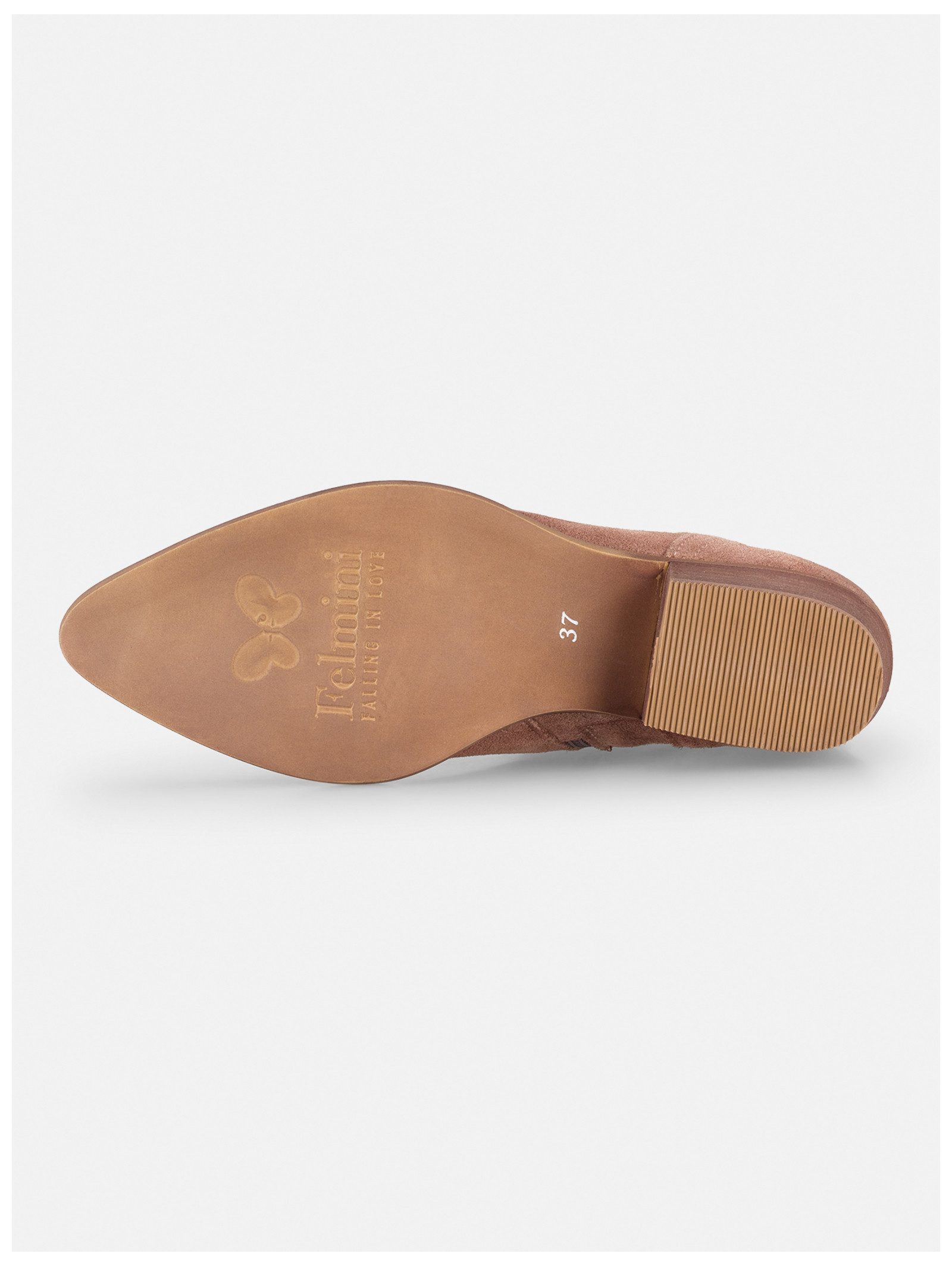 Felmini Stiefelette Leder . Cowboy Stiefelette