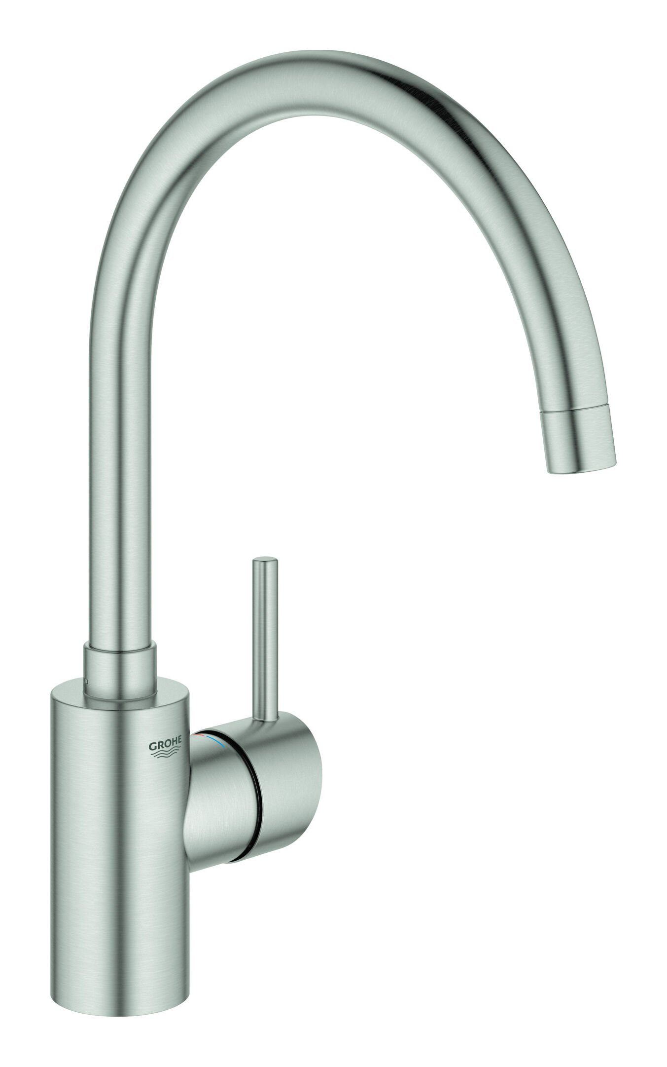 Grohe Küchenarmatur Concetto Einhand-Spültischbatterie hoher Auslauf - Supersteel