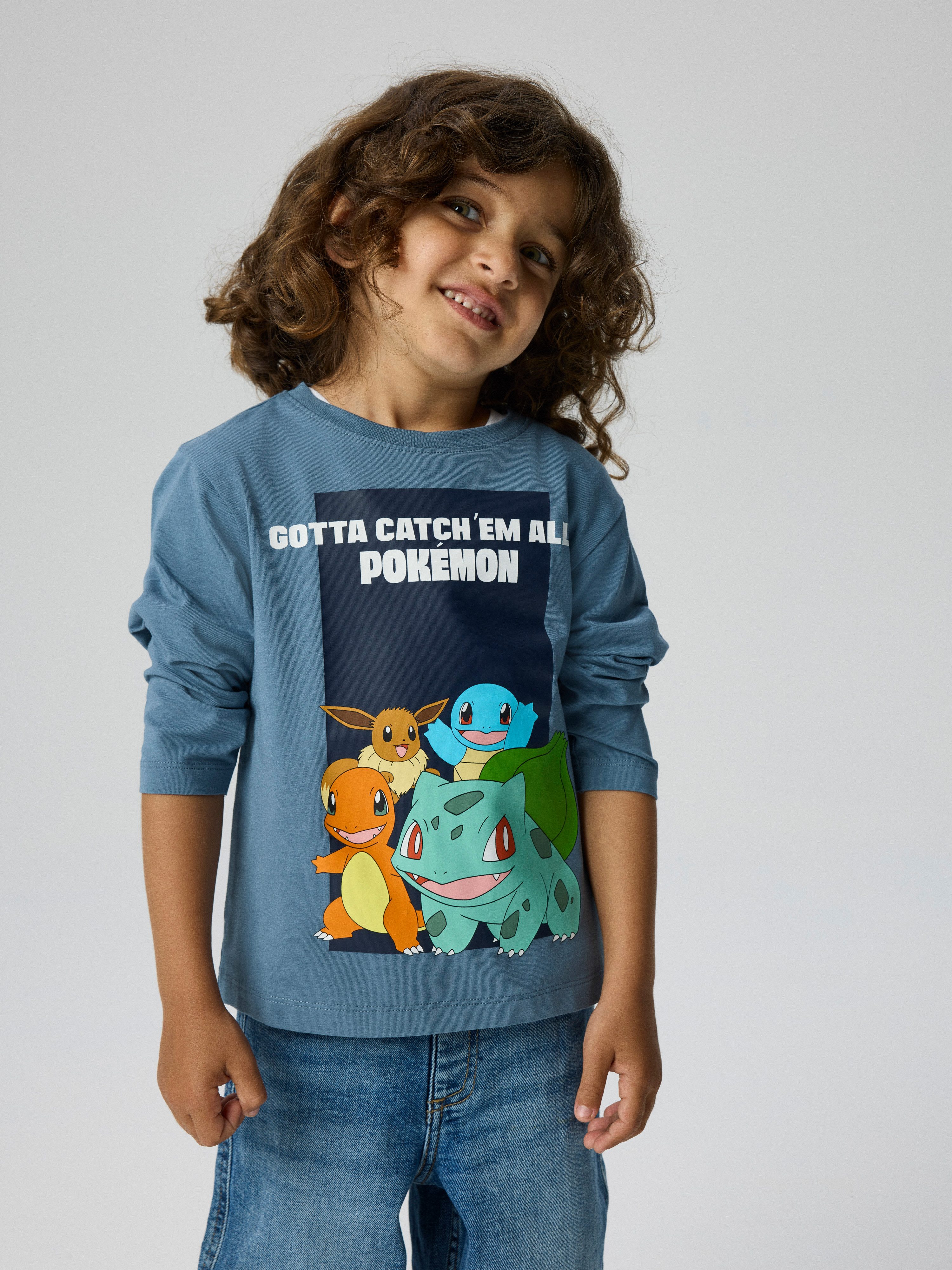 Name It Langarmshirt NMMSOUTH POKEMON LS NREG TOP NOOS BFU Baumwollmischung, regular fit, mit Pokemon Druck