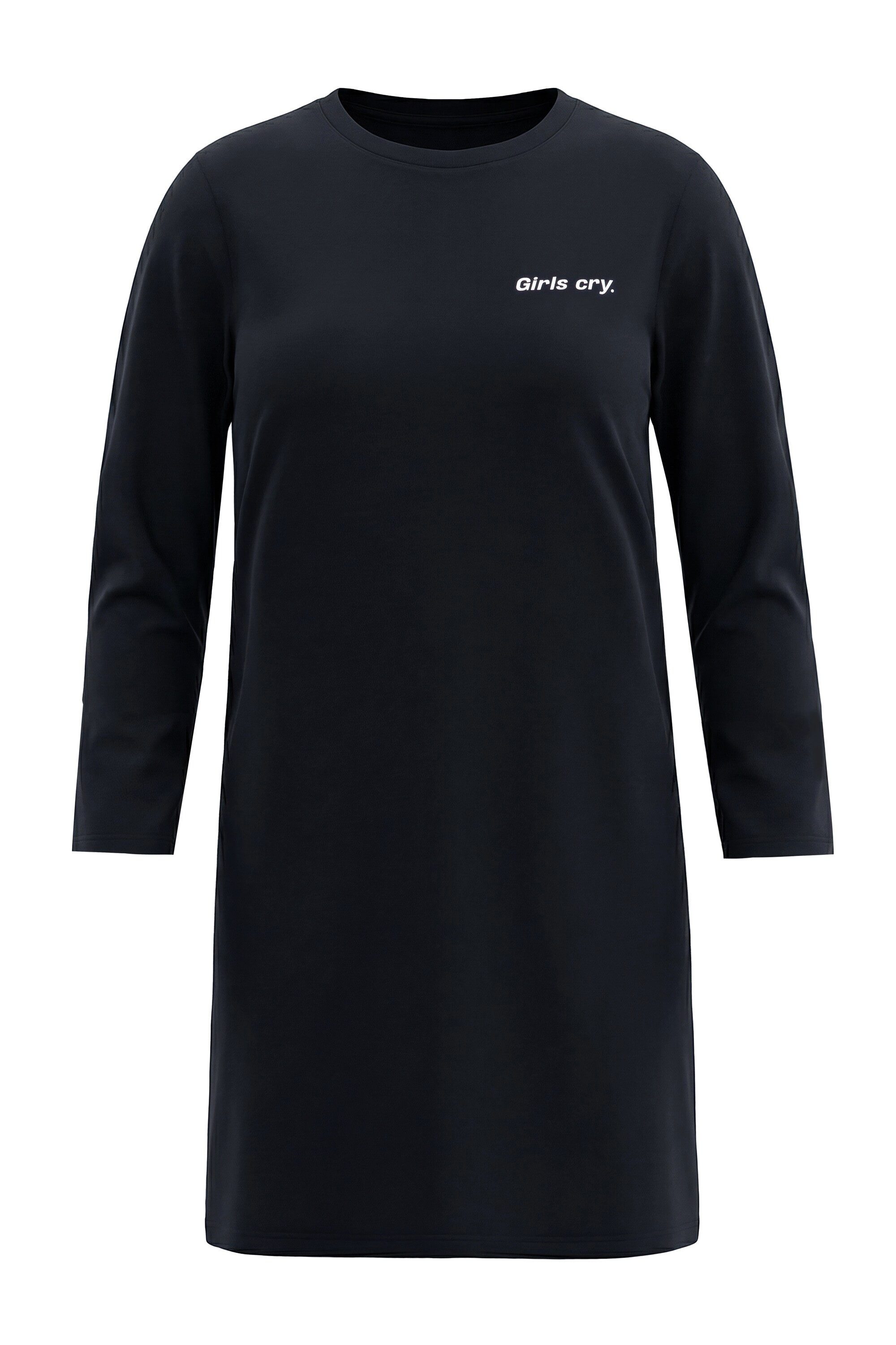 Jerseykleid Jerseykleid A-Line Midilänge Bogen Writingprint